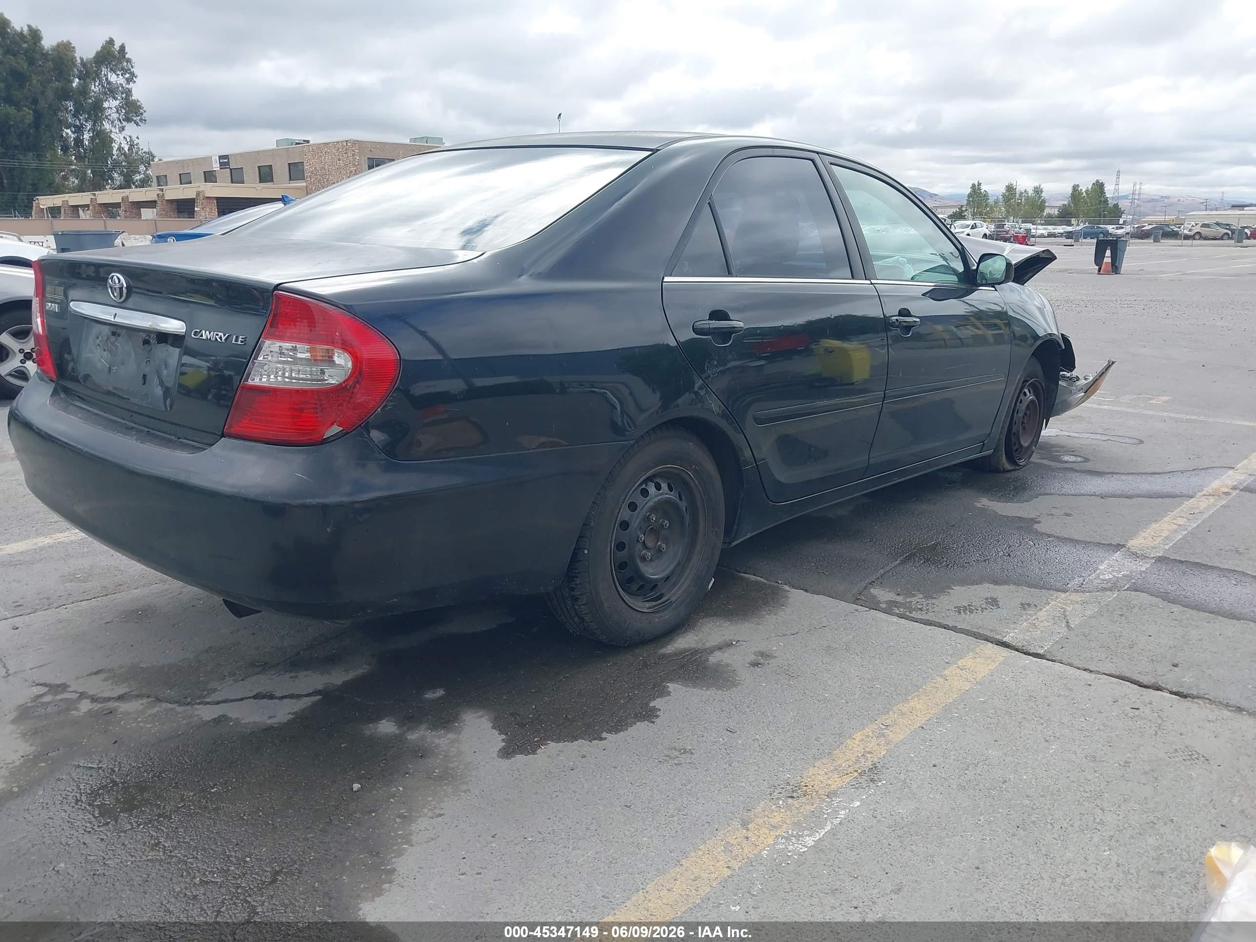2003 Toyota Camry Le Black vin: 4T1BE32K83U212793