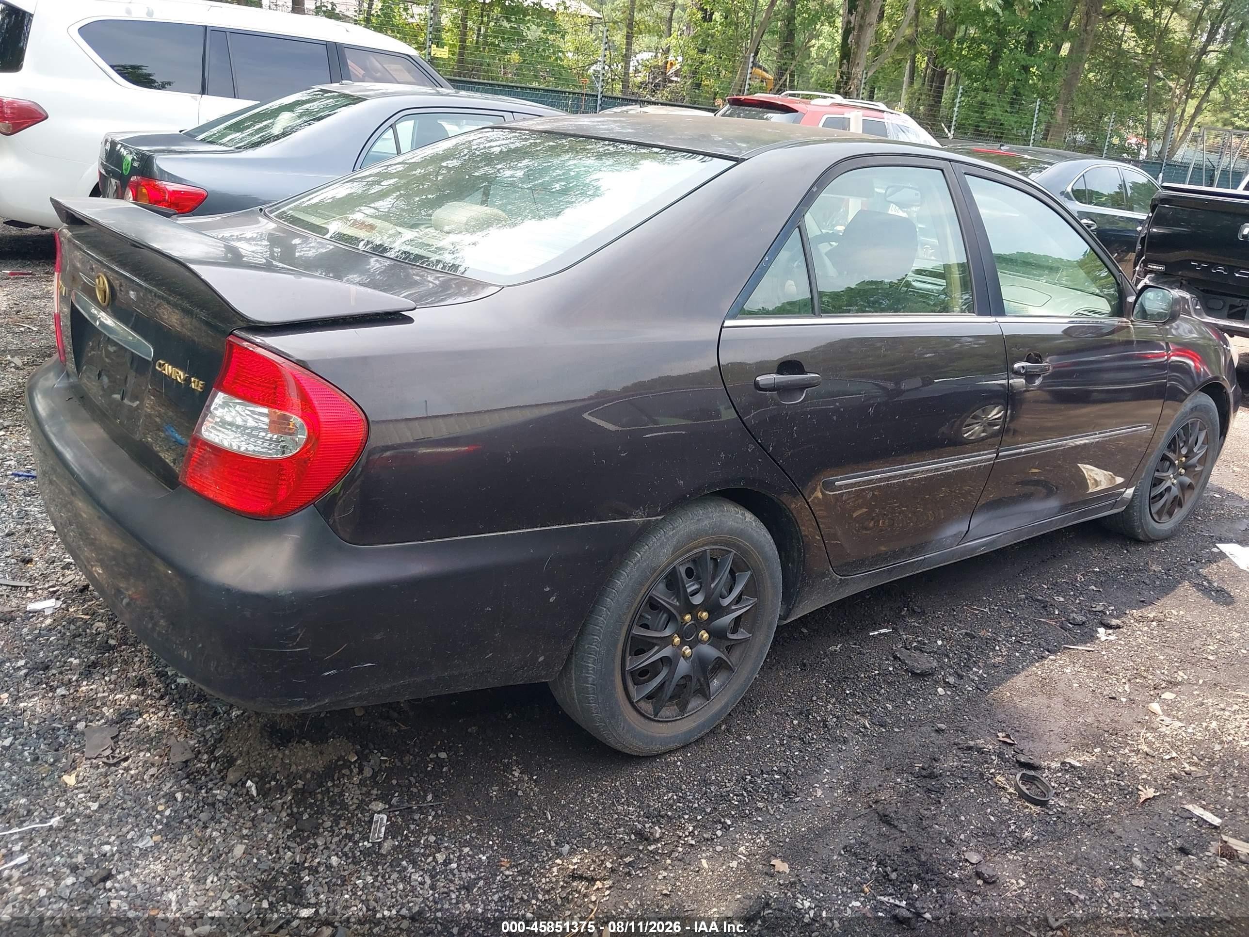 2003 Toyota Camry Xle Maroon vin: 4T1BE32K83U652626