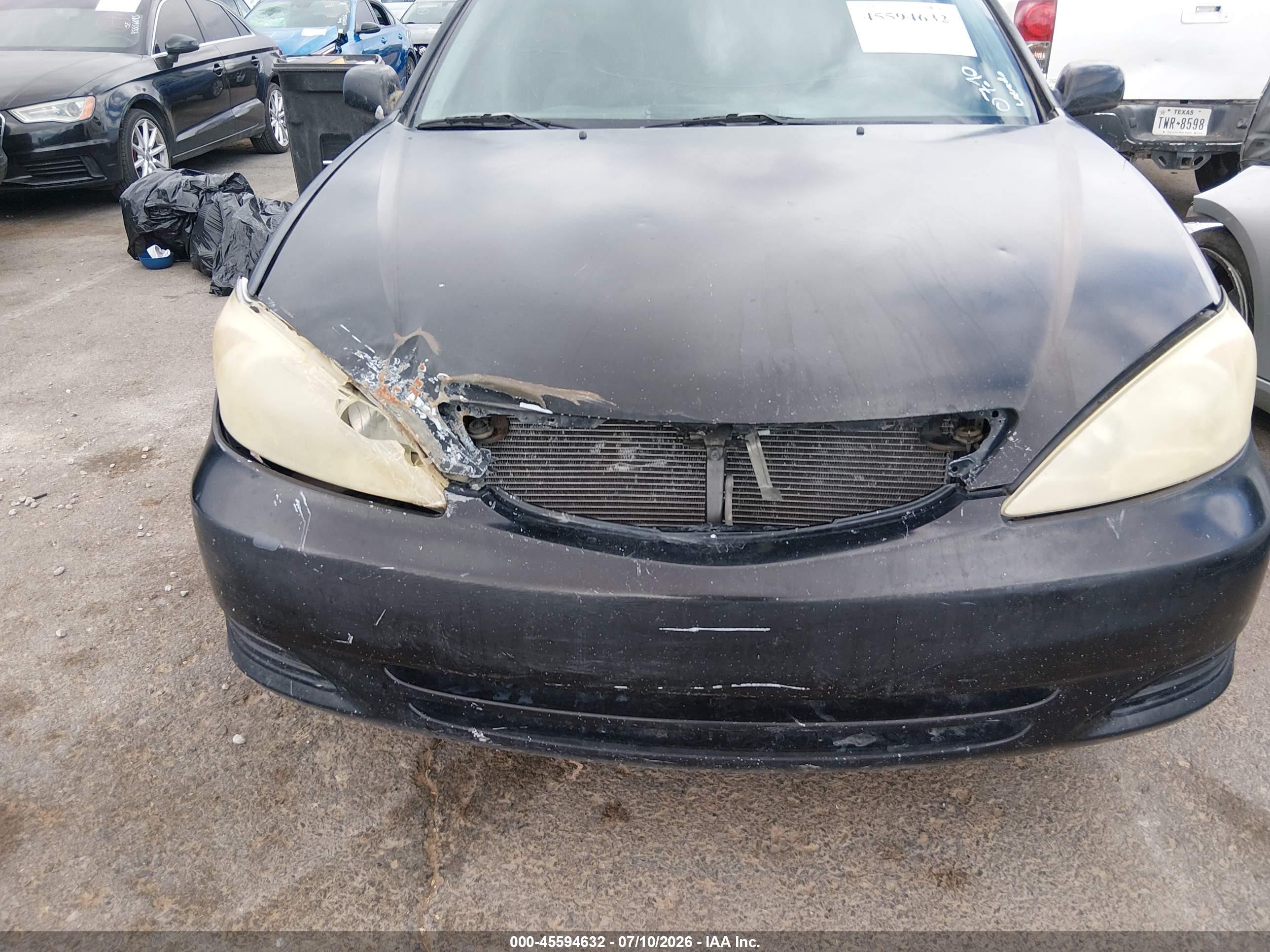 2004 Toyota Camry Le Черный vin: 4T1BE32K84U280643