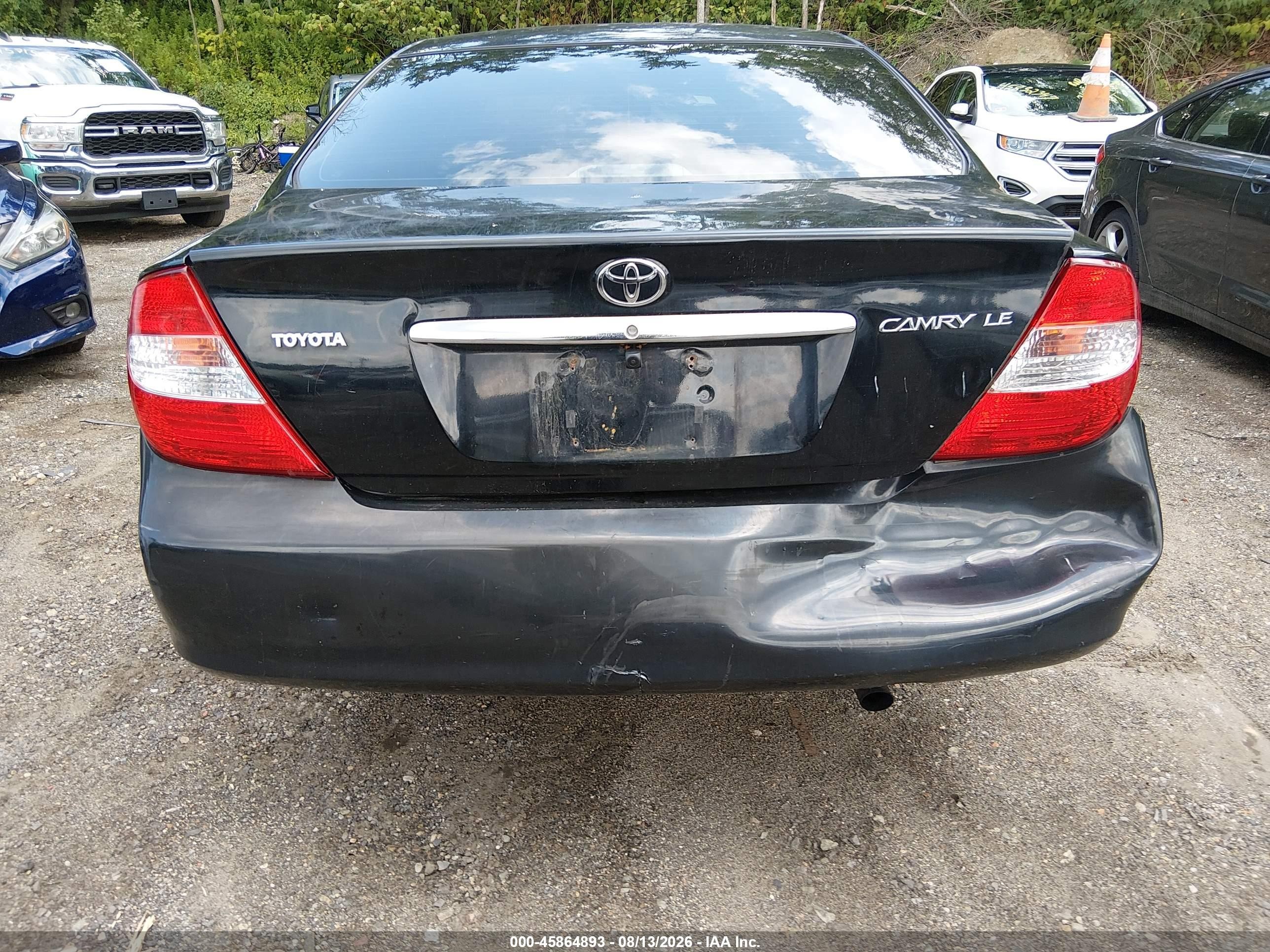 2004 Toyota Camry Le Black vin: 4T1BE32K84U287978