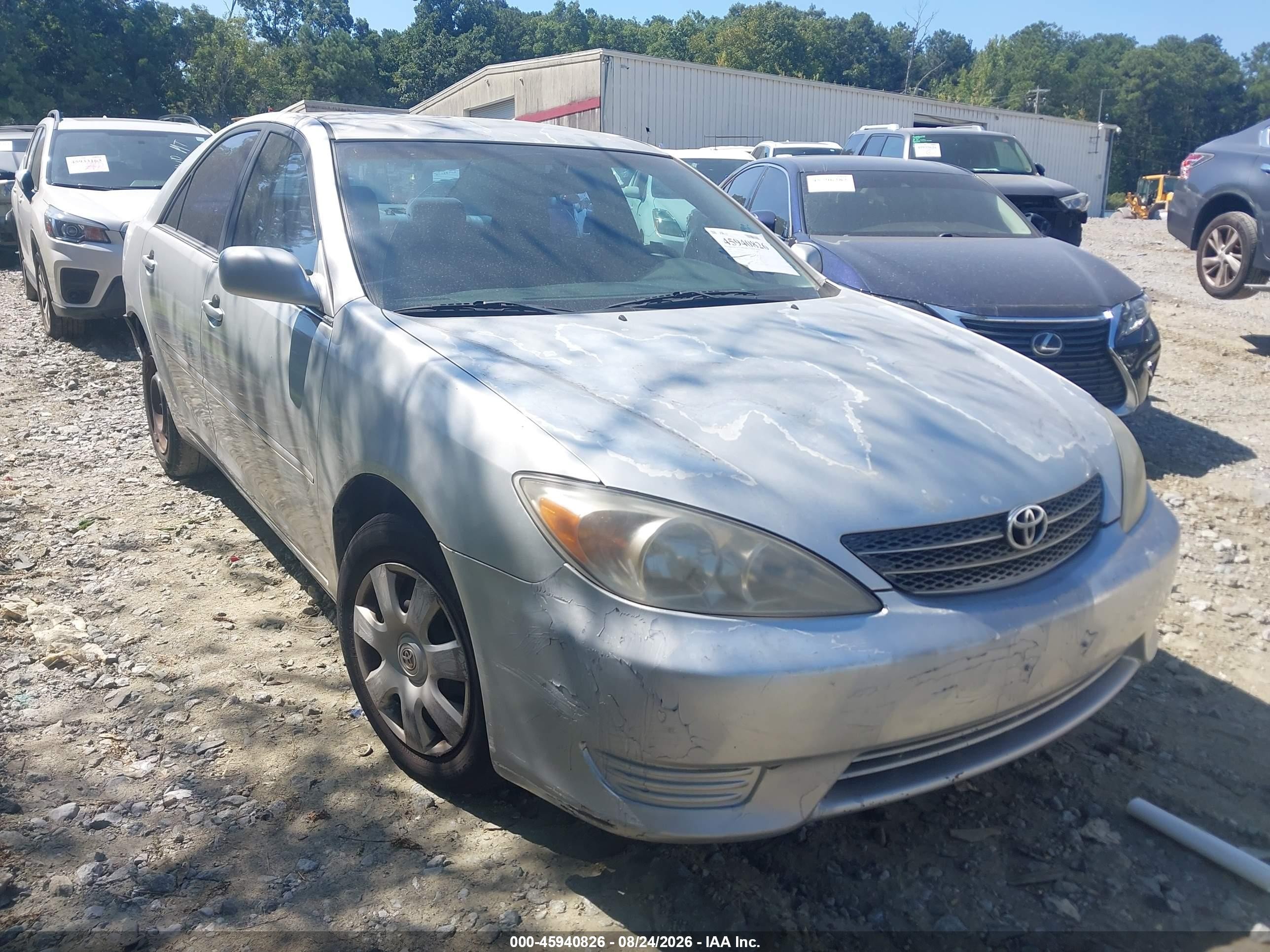 2004 Toyota Camry Le Gray vin: 4T1BE32K84U864542