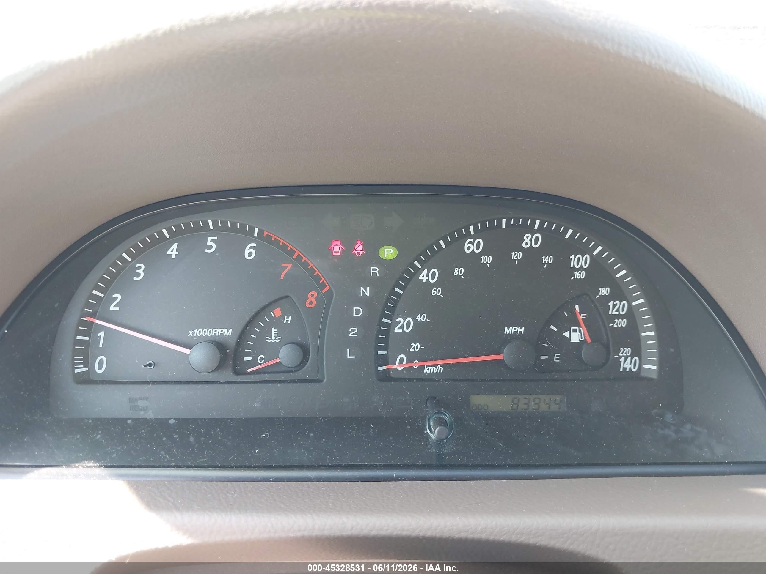 2004 Toyota Camry Le Champagne vin: 4T1BE32K84U931396