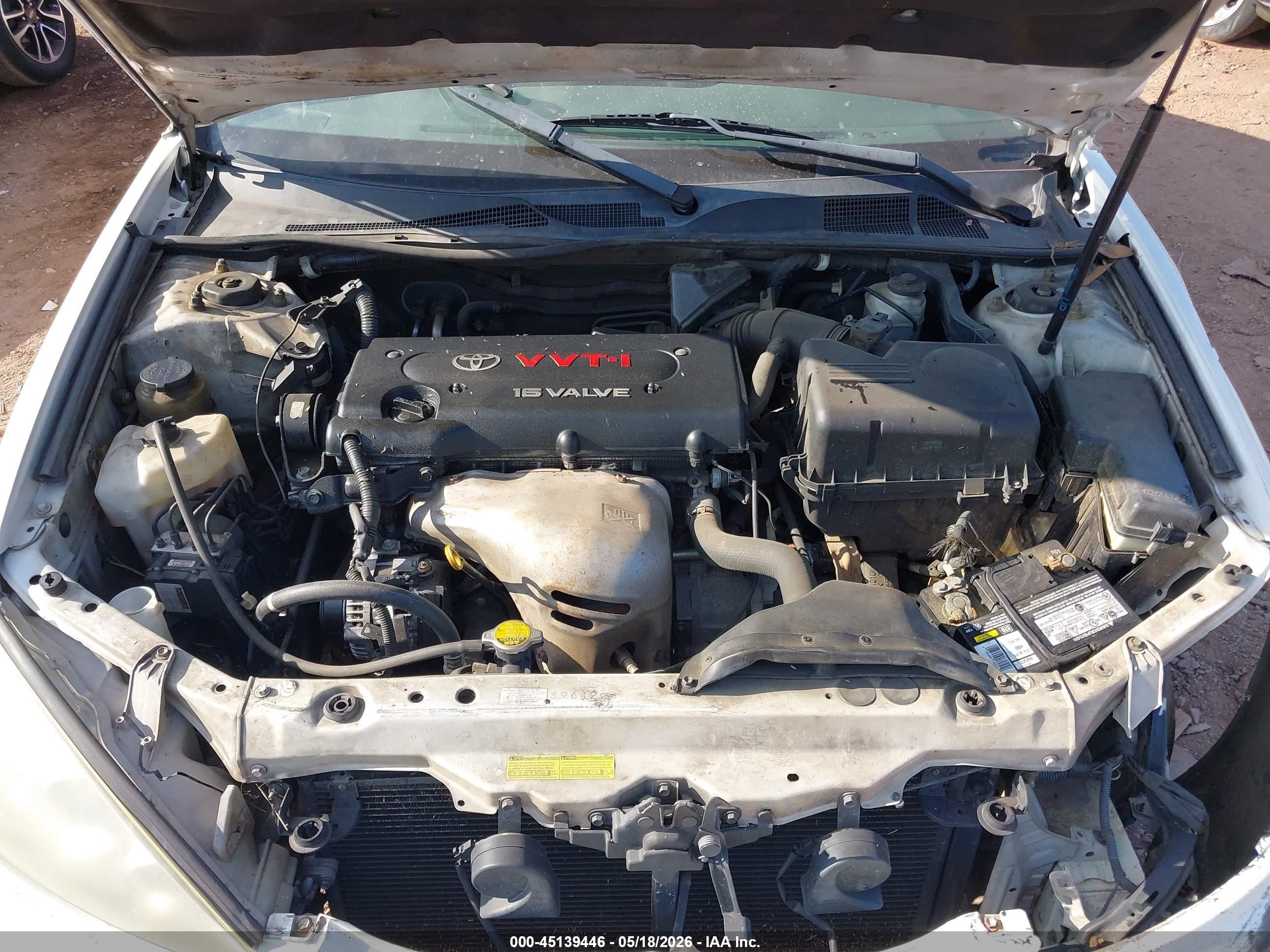 2005 Toyota Camry Le White vin: 4T1BE32K85U013097