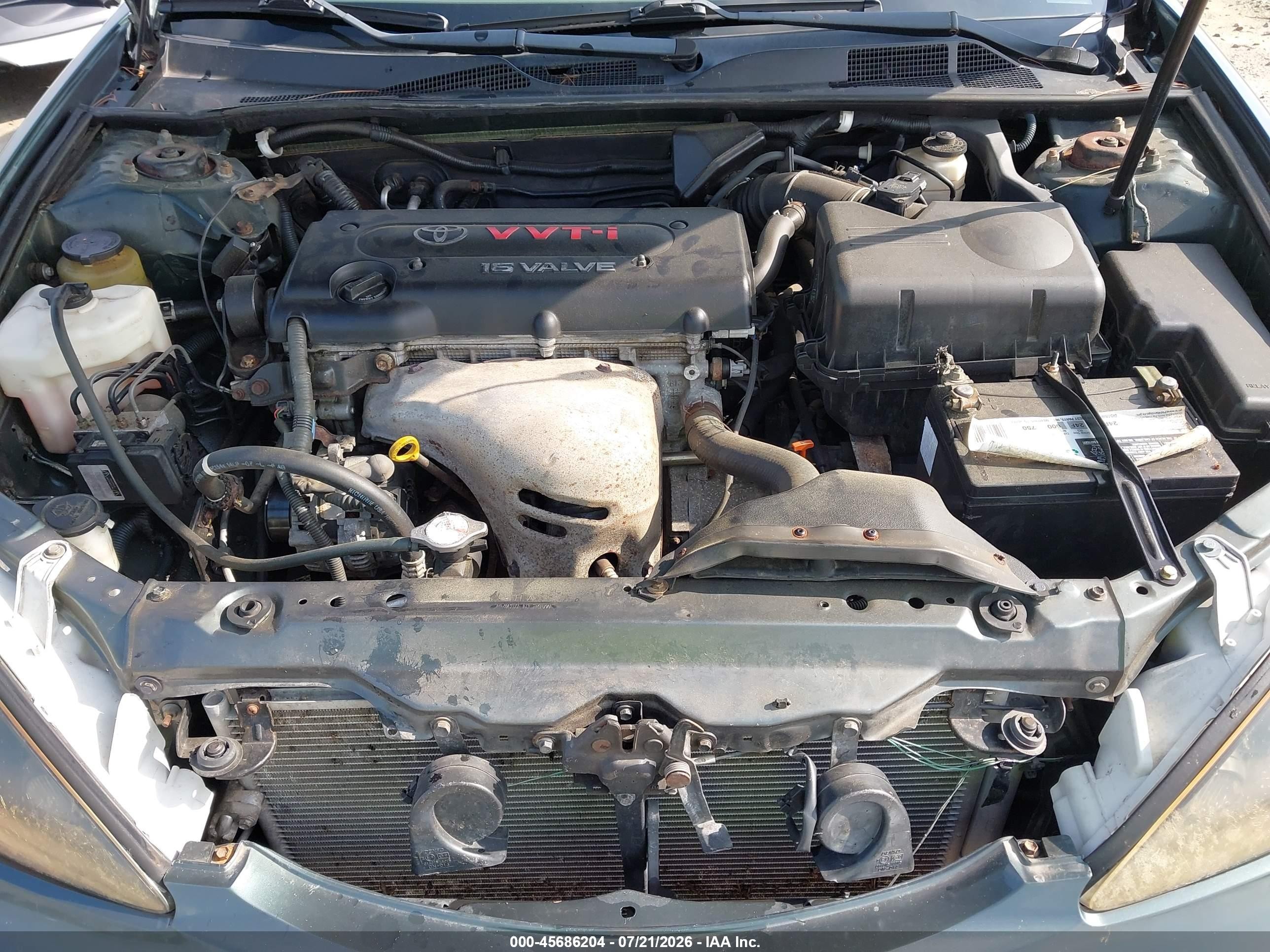 2005 Toyota Camry Le Green vin: 4T1BE32K85U037528