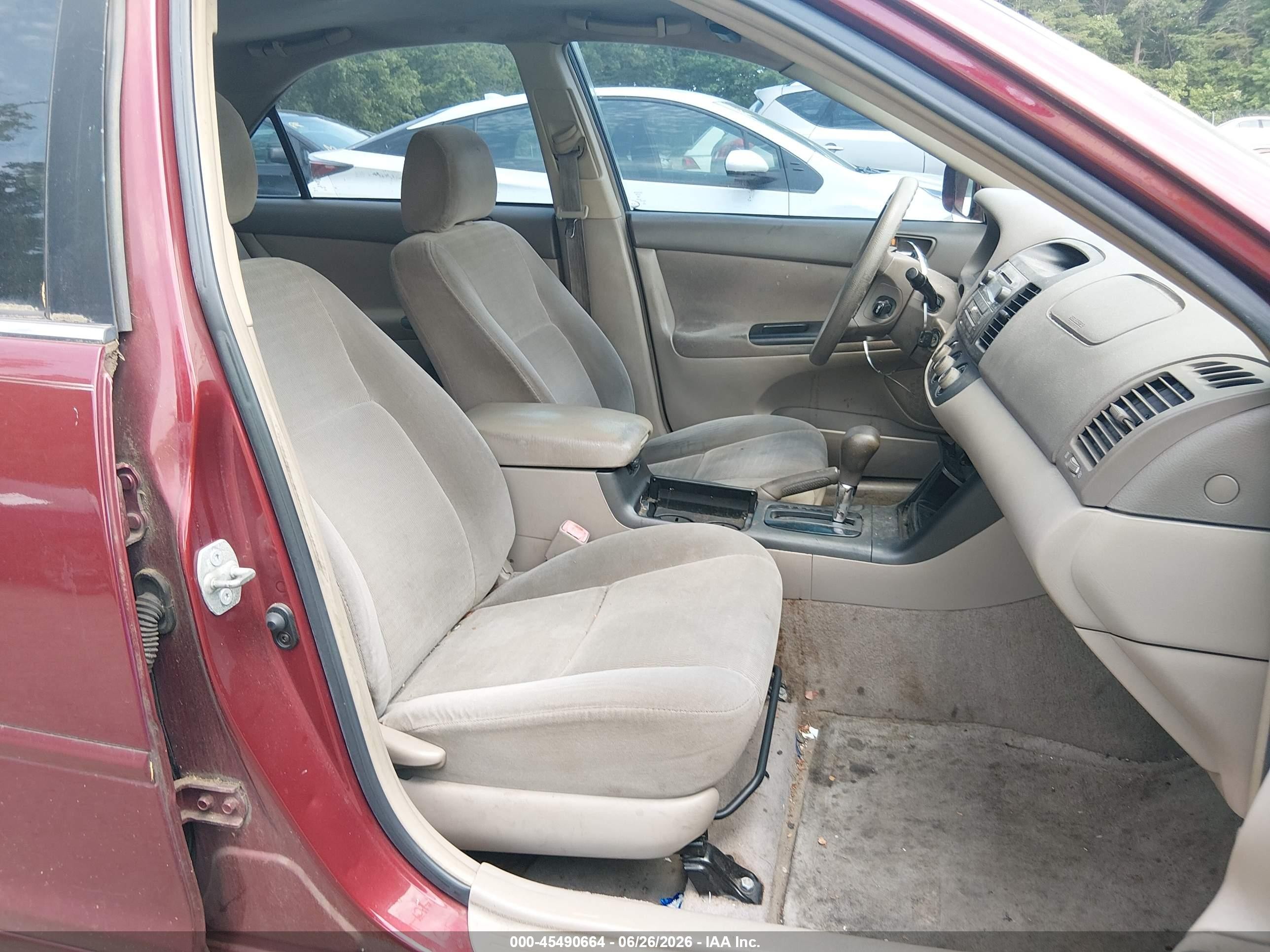 2005 Toyota Camry Le Burgundy vin: 4T1BE32K85U056368