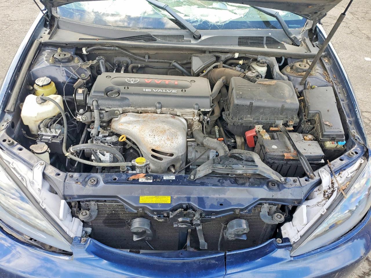 2005 Toyota Camry Le Синий vin: 4T1BE32K85U073297