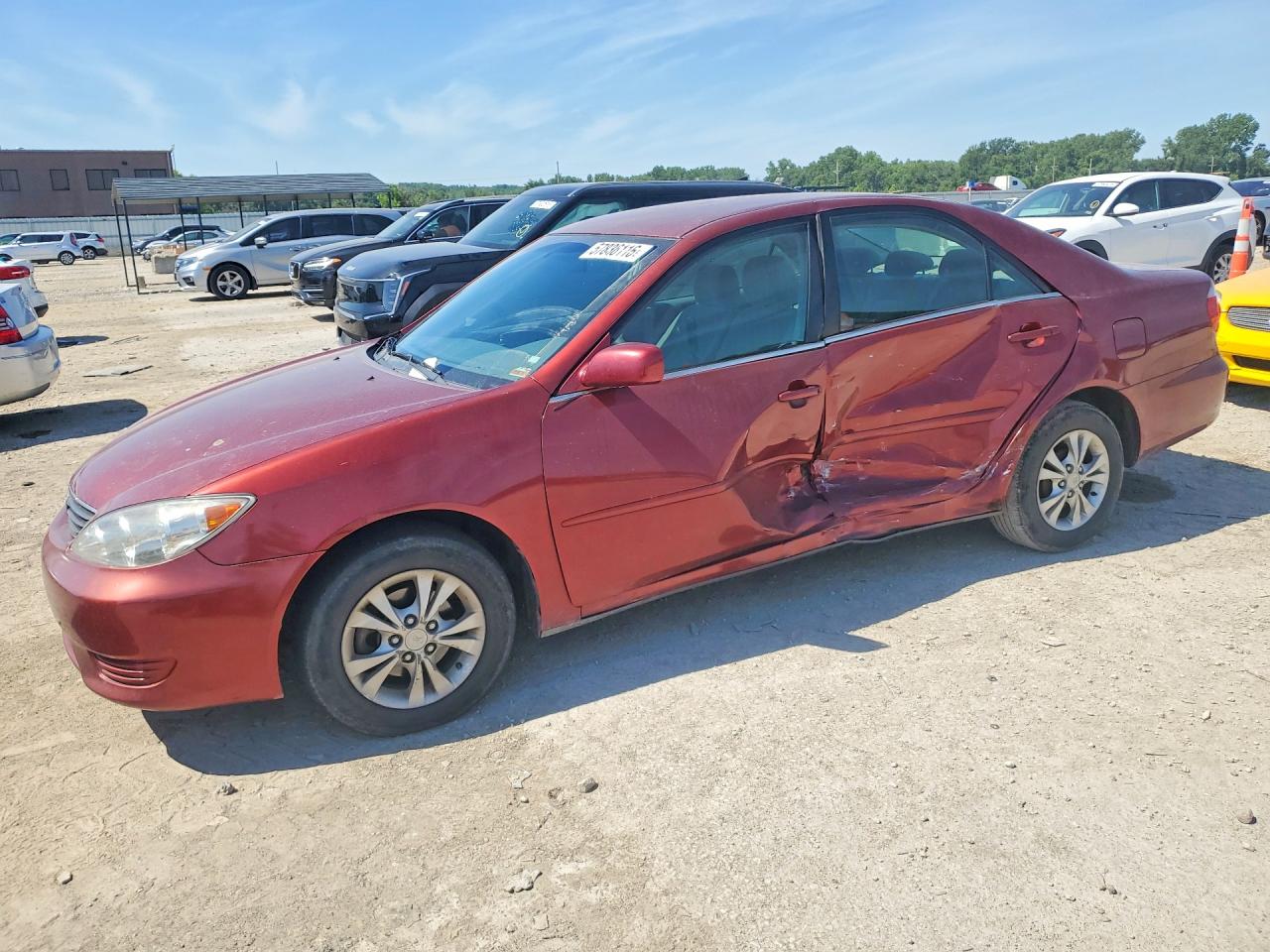 2005 Toyota Camry Le Бордовый vin: 4T1BE32K85U080797
