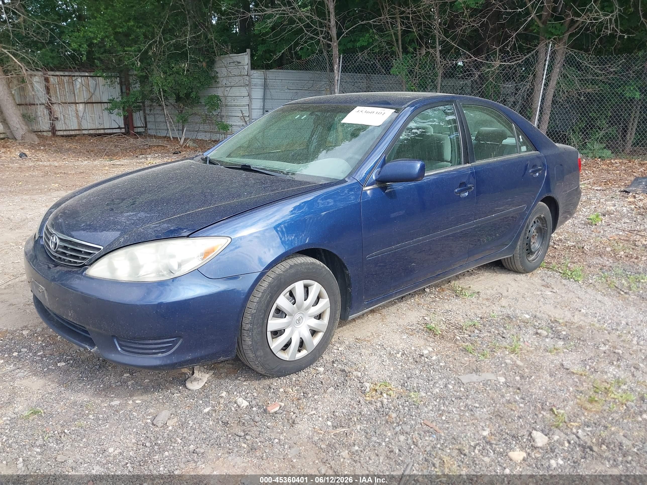 2005 Toyota Camry Le Синий vin: 4T1BE32K85U092304