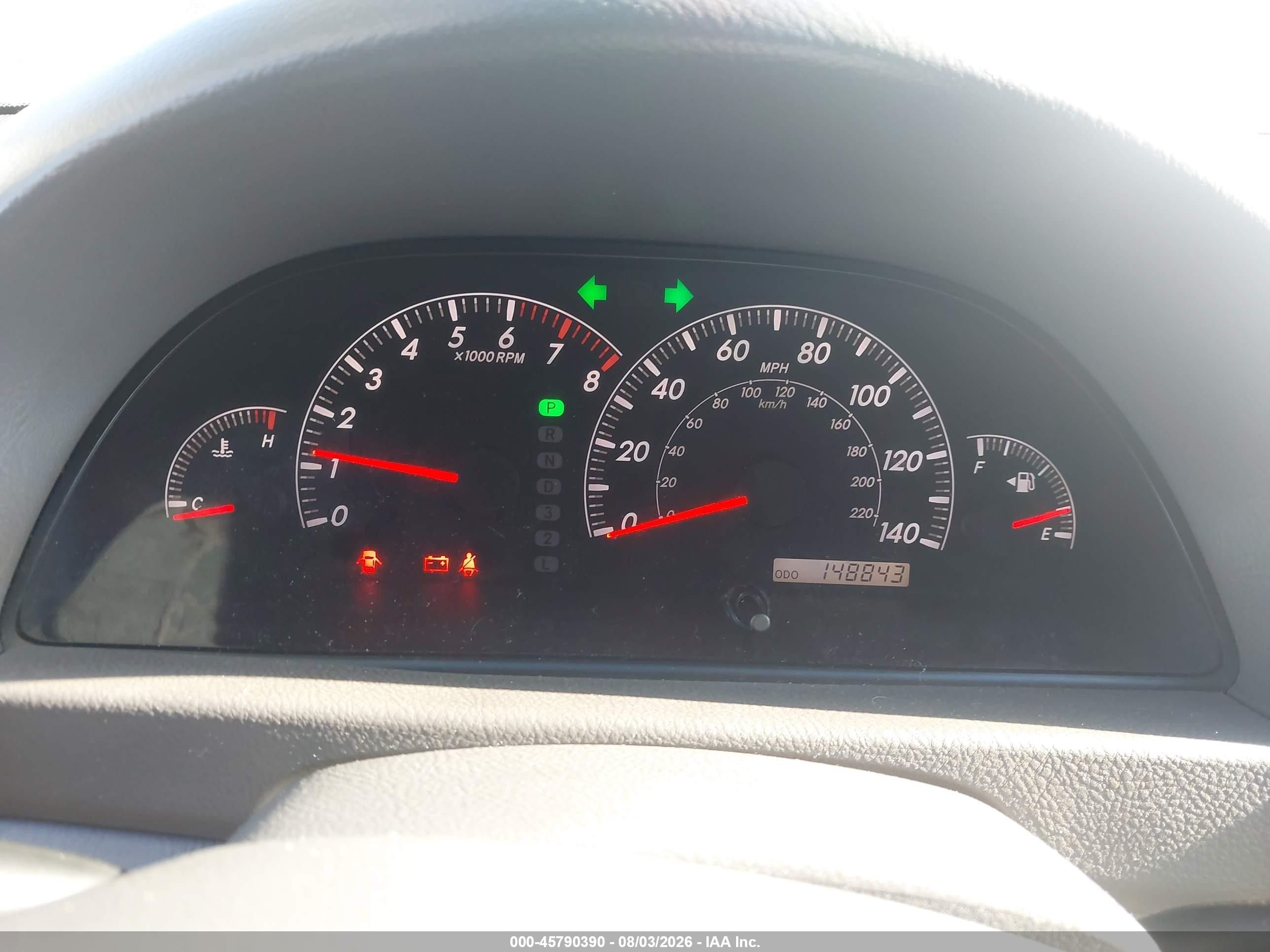 2005 Toyota Camry Le Silver vin: 4T1BE32K85U389931