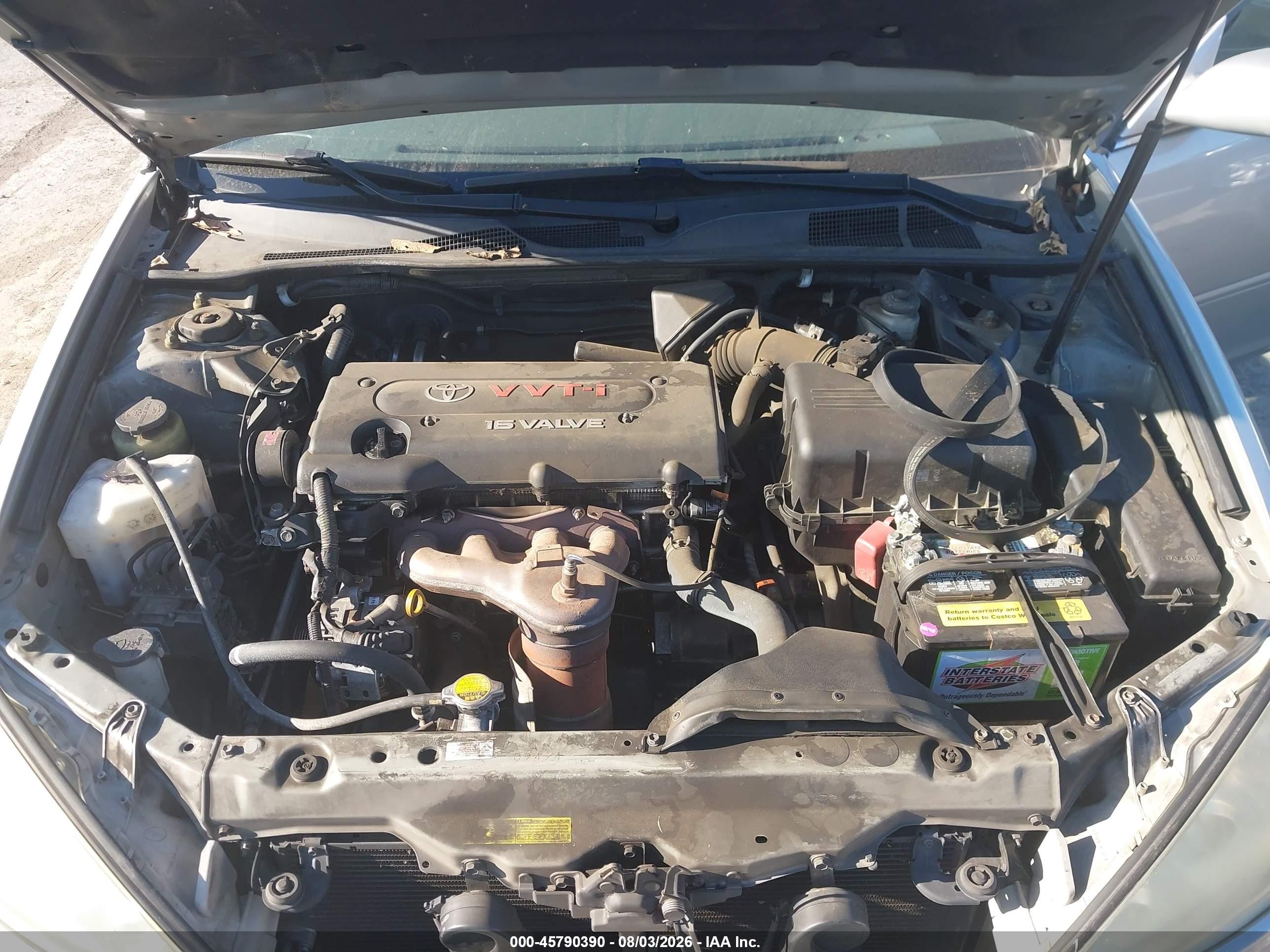 2005 Toyota Camry Le Silver vin: 4T1BE32K85U389931