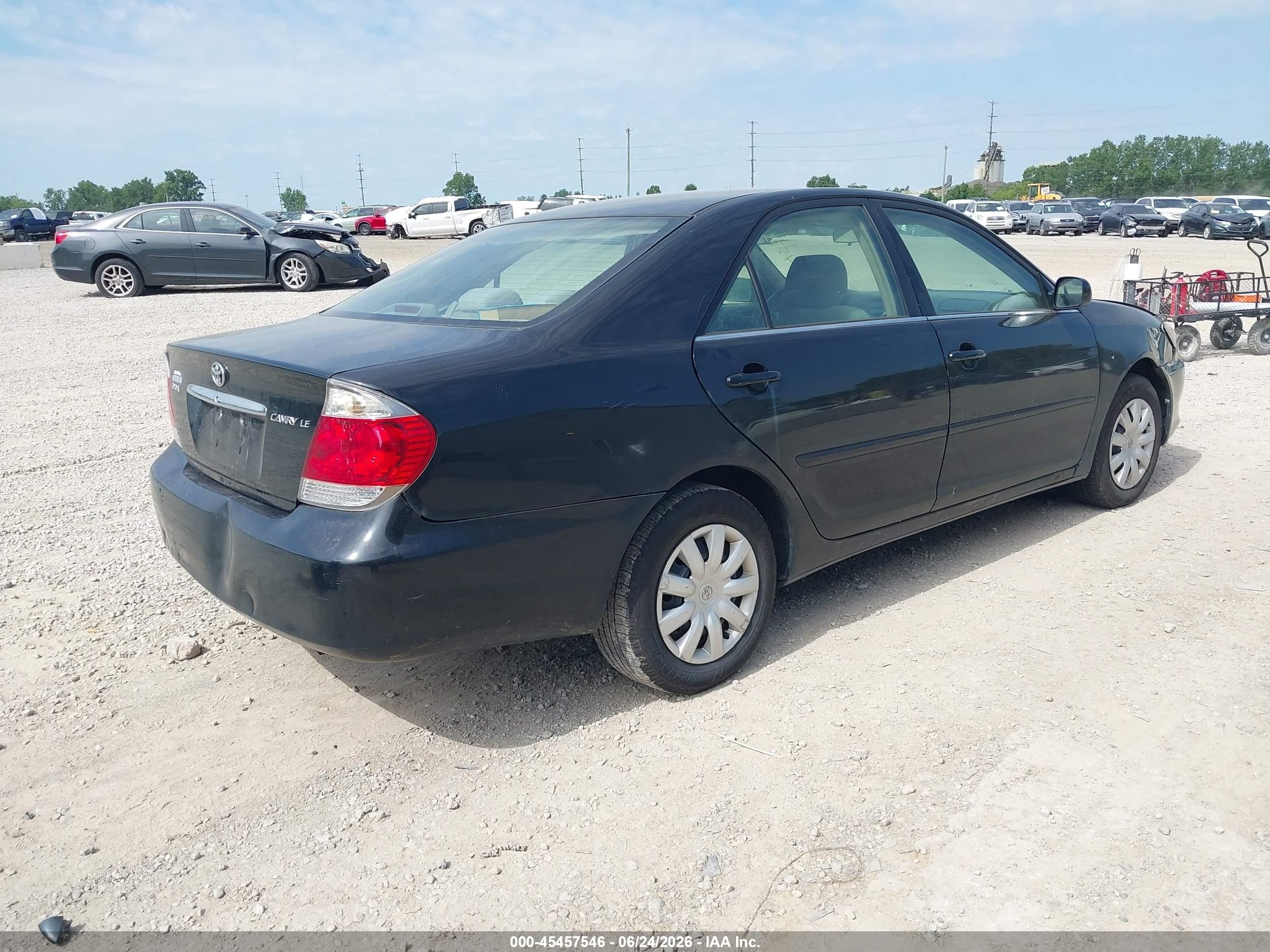 2005 Toyota Camry Le Black vin: 4T1BE32K85U429845