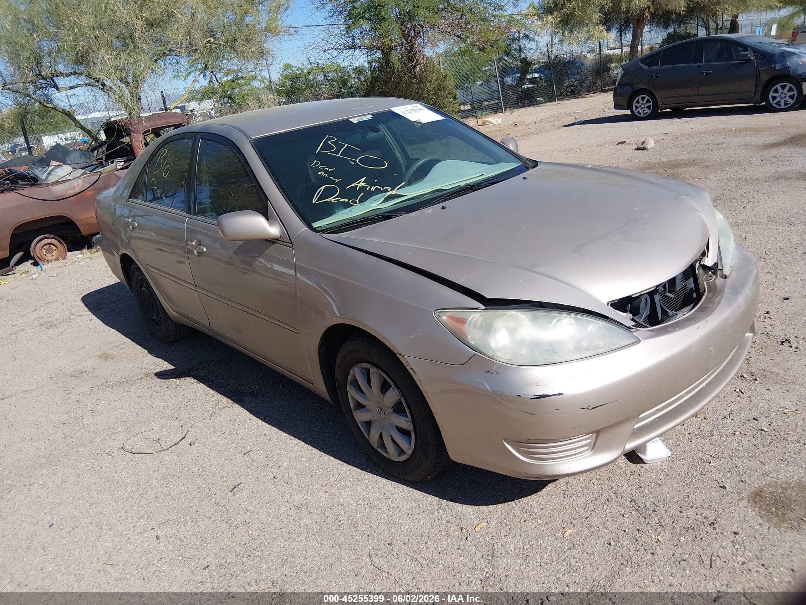 2005 Toyota Camry Le Бежевый vin: 4T1BE32K85U979322
