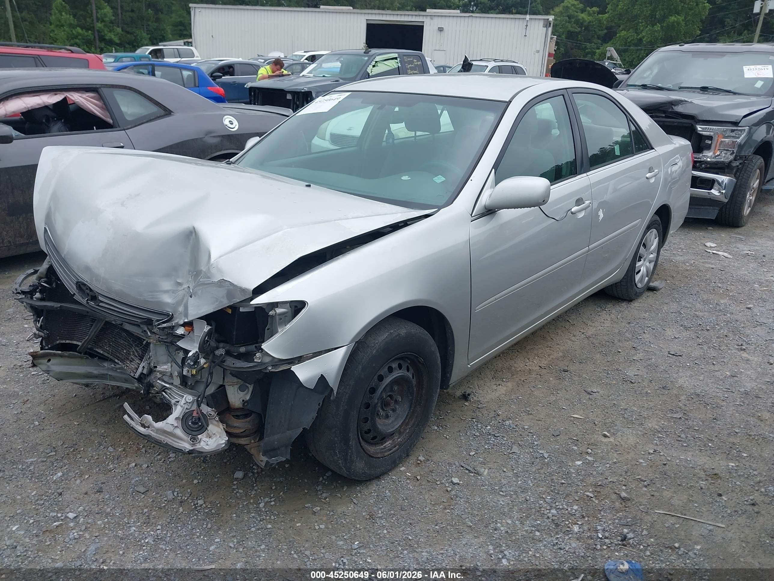 2006 Toyota Camry Le Silver vin: 4T1BE32K86U163695