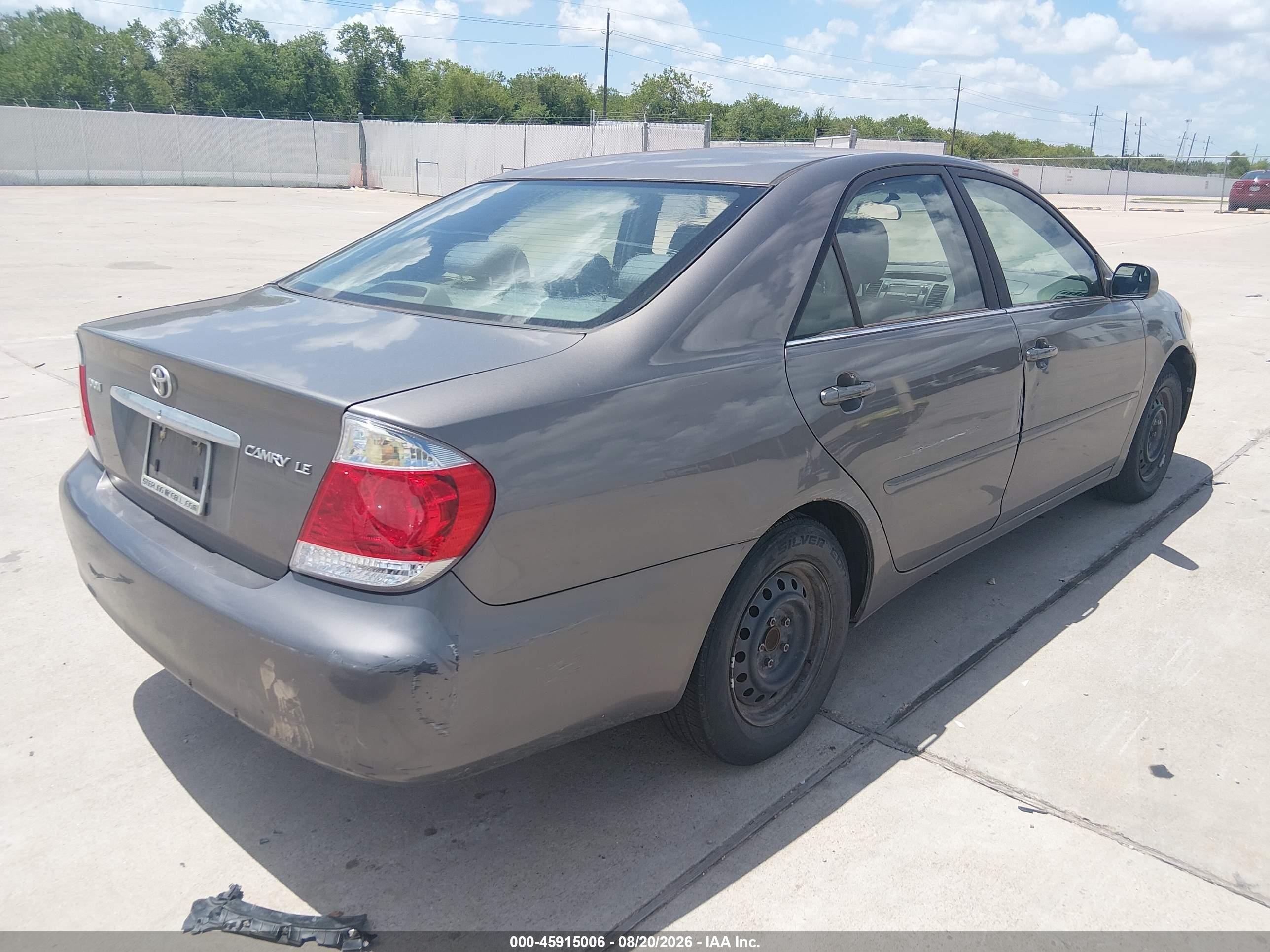 2006 Toyota Camry Le Gray vin: 4T1BE32K86U668281