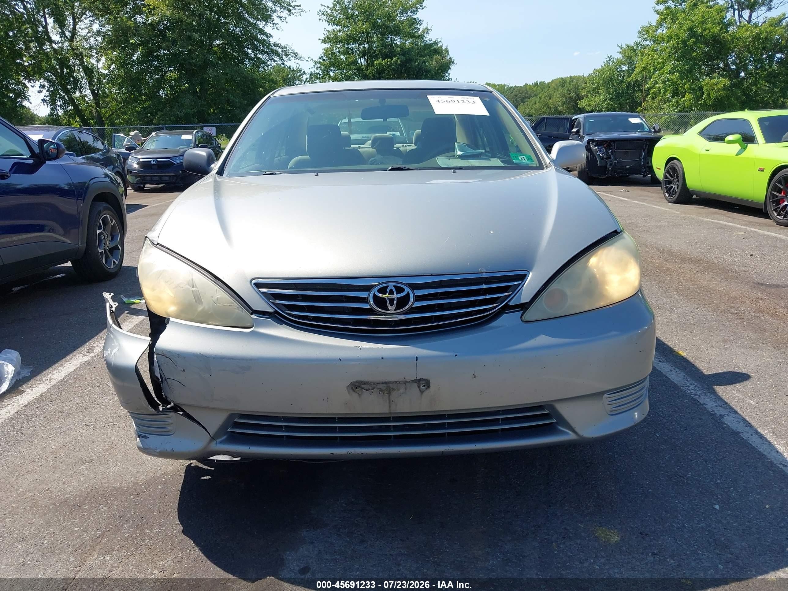 2006 Toyota Camry Le Gray vin: 4T1BE32K86U675876