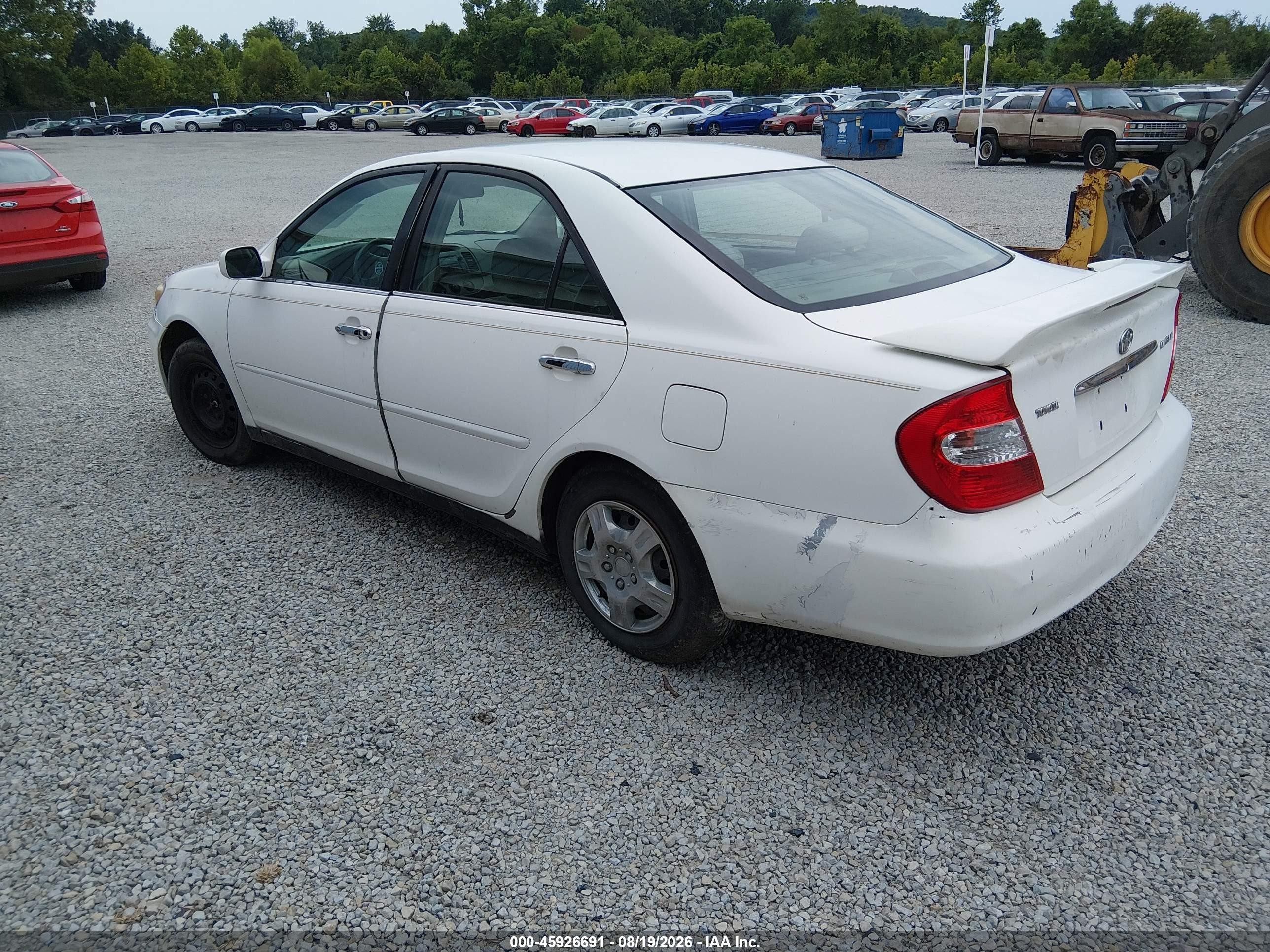 2002 Toyota Camry Le Белый vin: 4T1BE32K92U021012