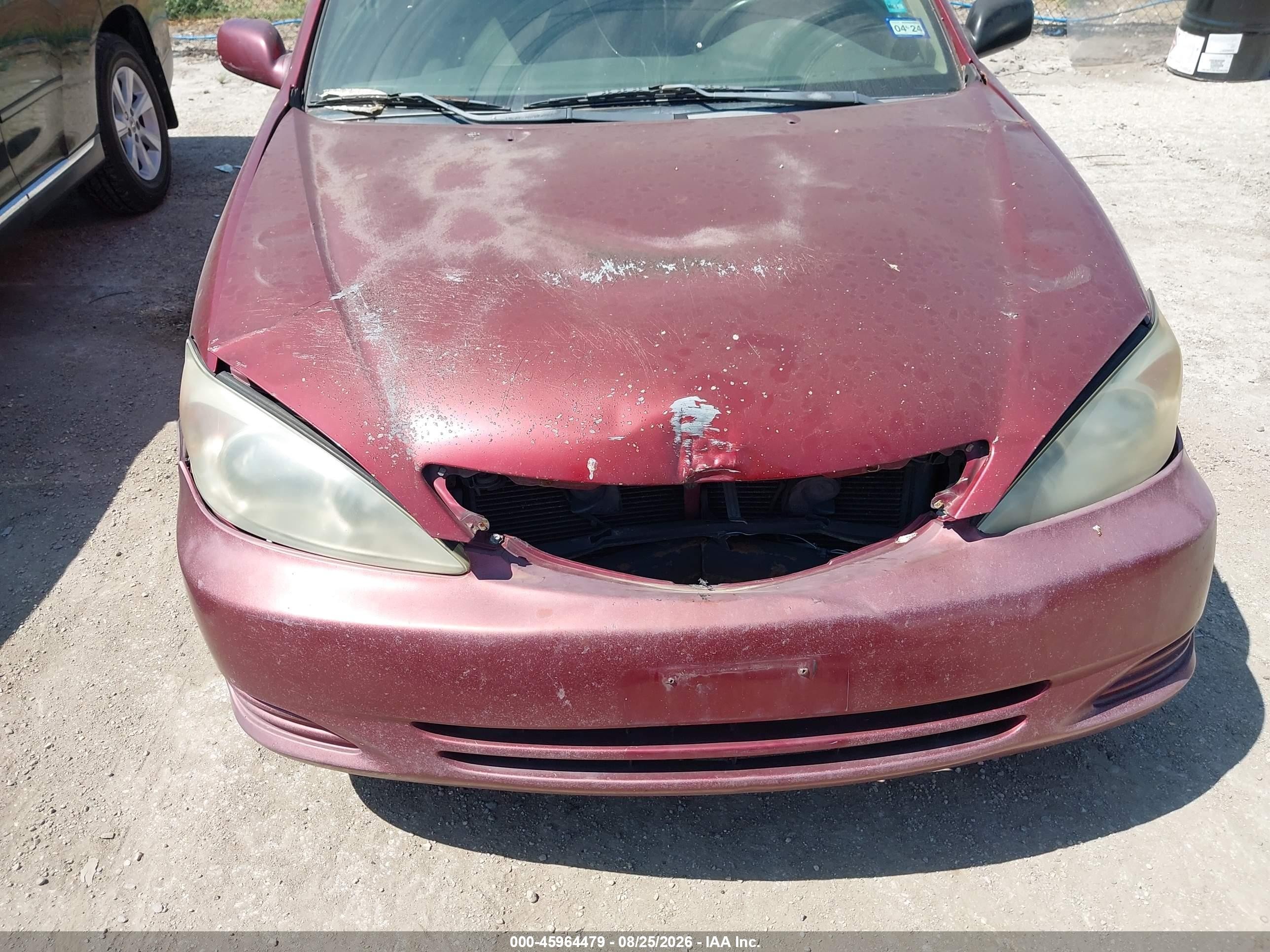 2002 Toyota Camry Le Burgundy vin: 4T1BE32K92U083123