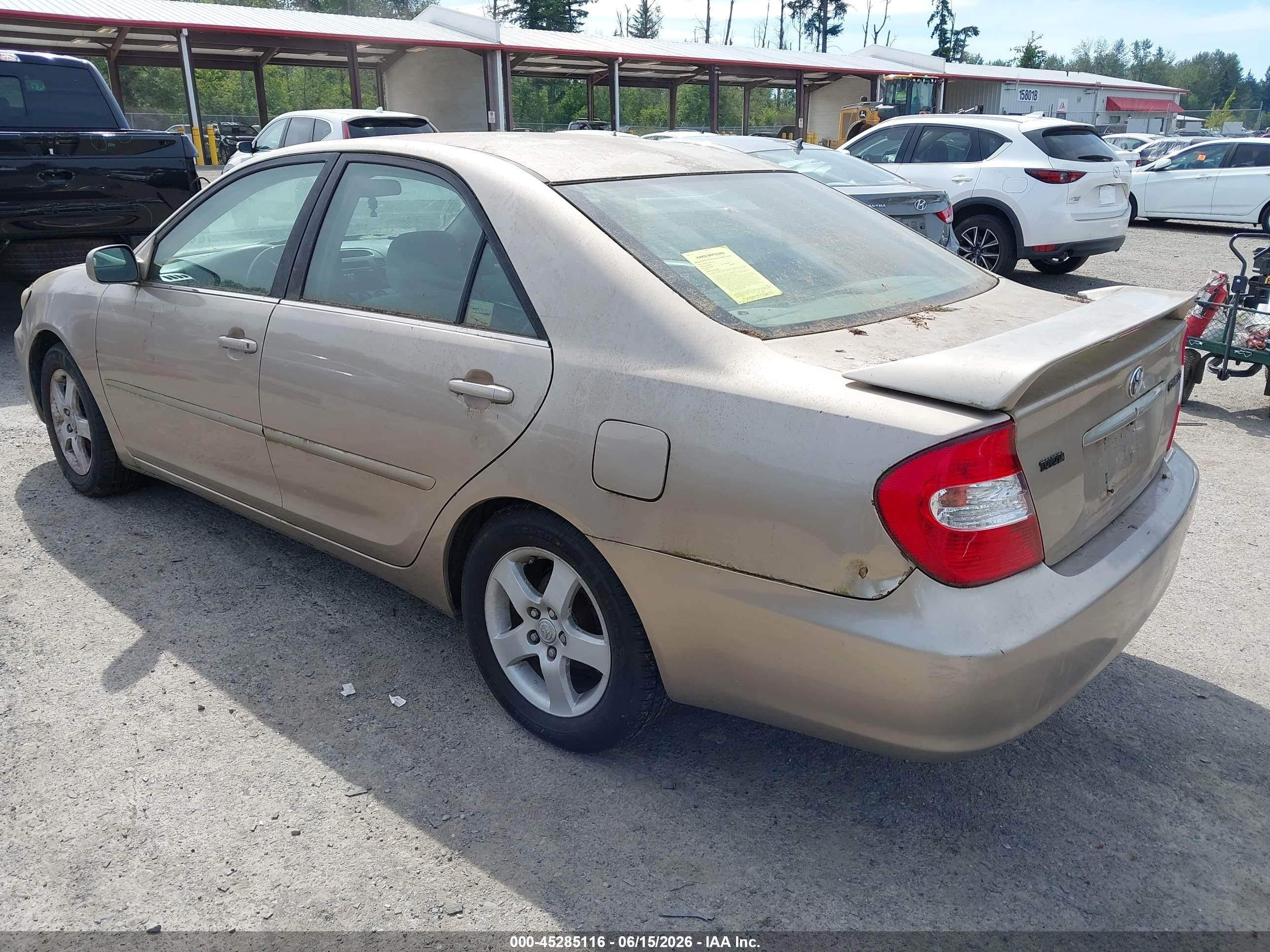 2002 Toyota Camry Se Бежевый vin: 4T1BE32K92U106786