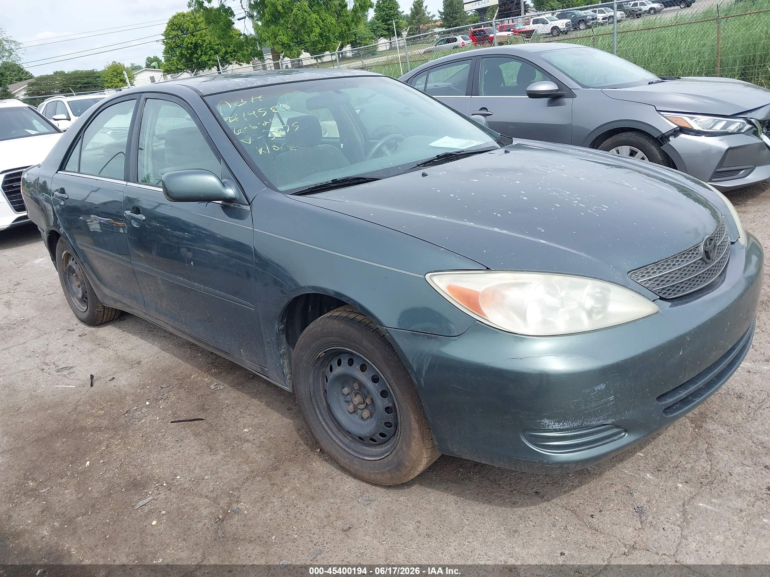 2003 Toyota Camry Le Зеленый vin: 4T1BE32K93U203875