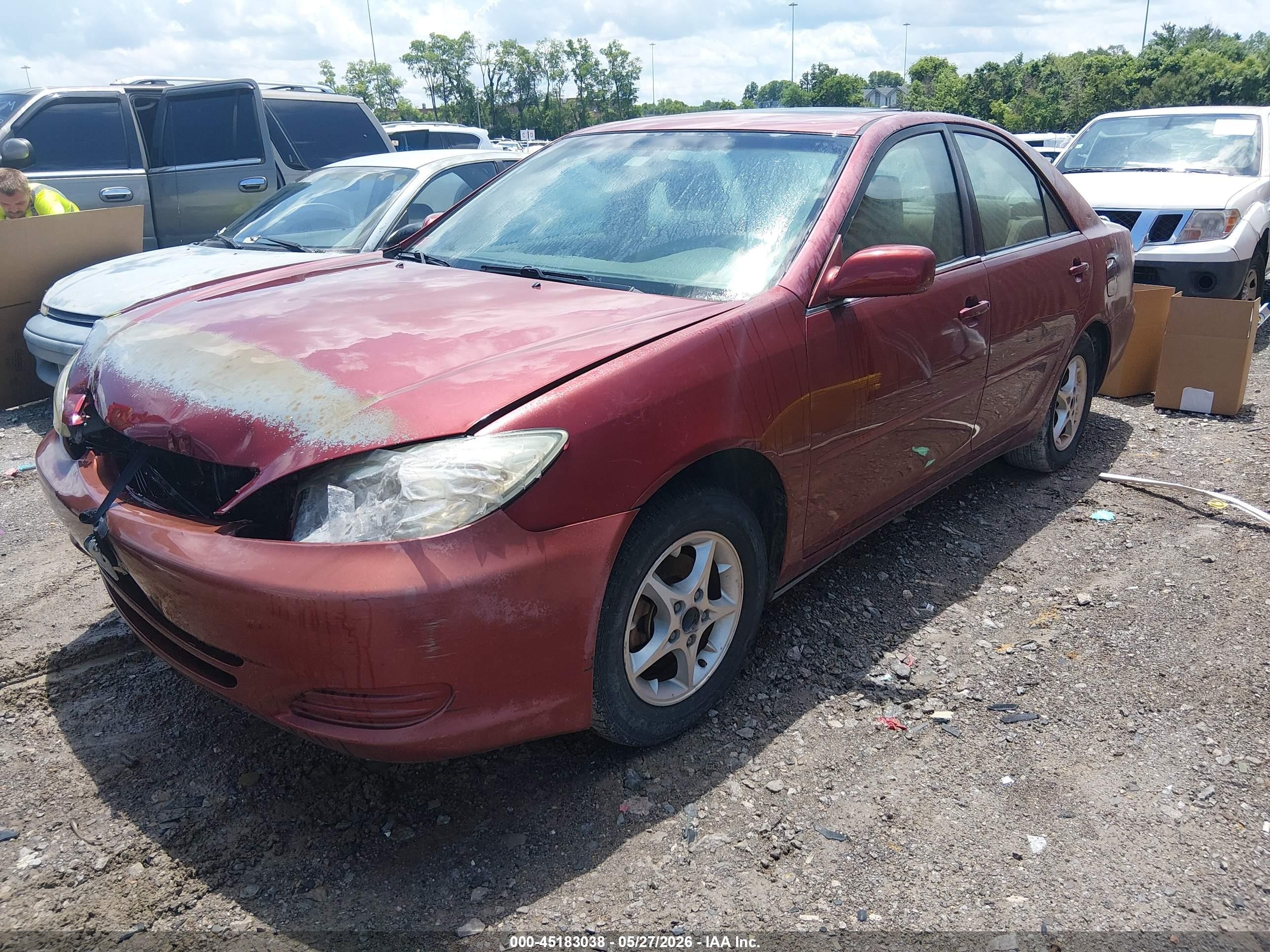 2003 Toyota Camry Le Красный vin: 4T1BE32K93U250730