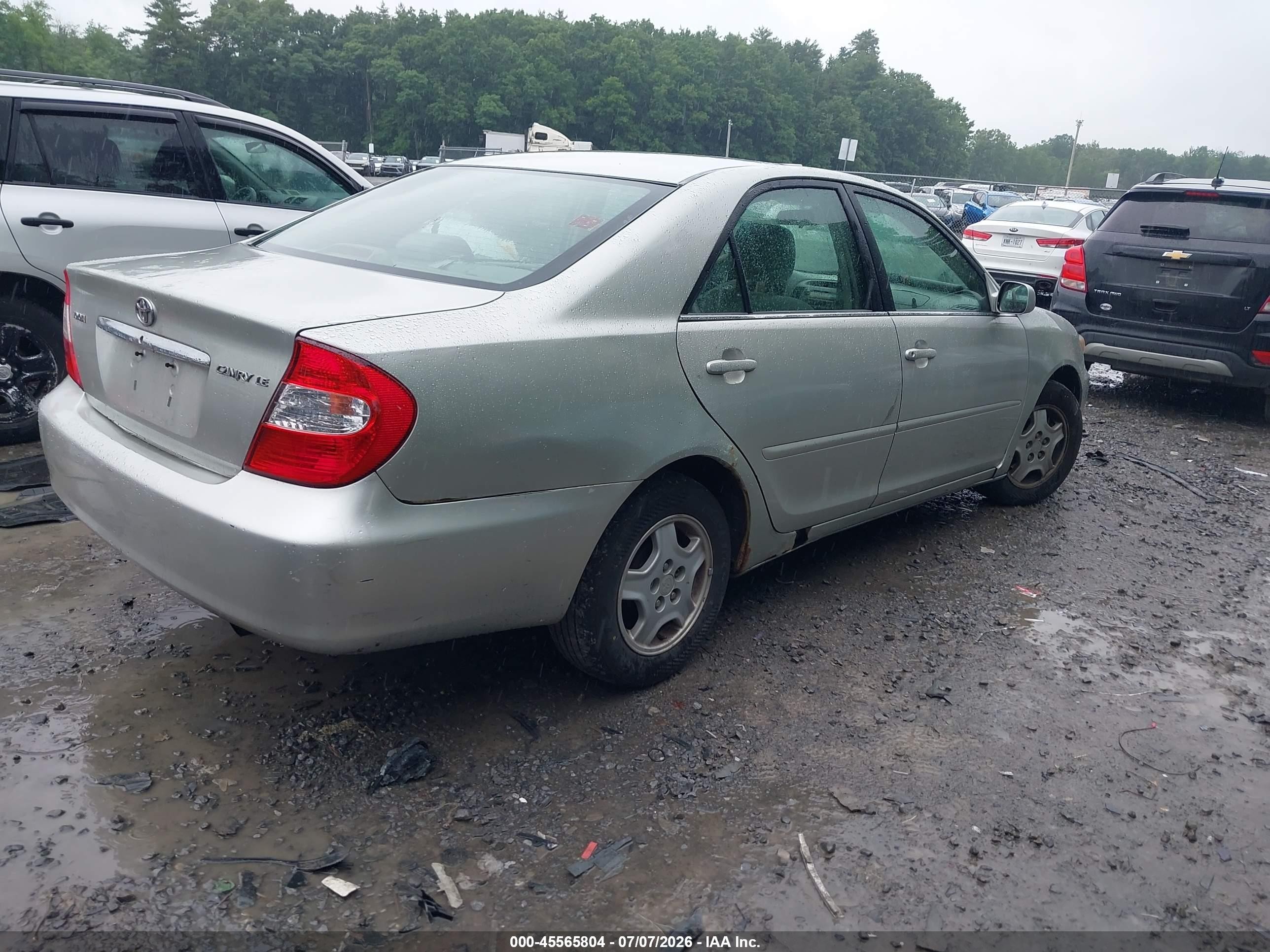 2003 Toyota Camry Le Silver vin: 4T1BE32K93U658659