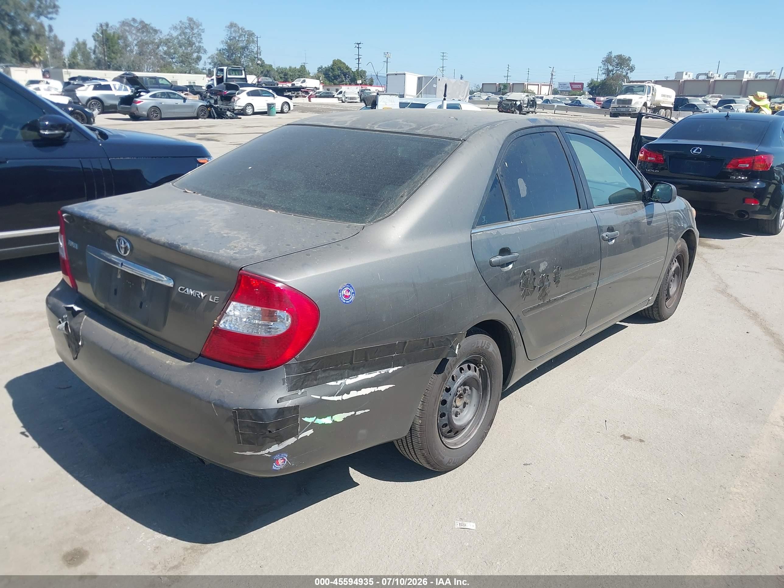 2003 Toyota Camry Le Gray vin: 4T1BE32K93U775142