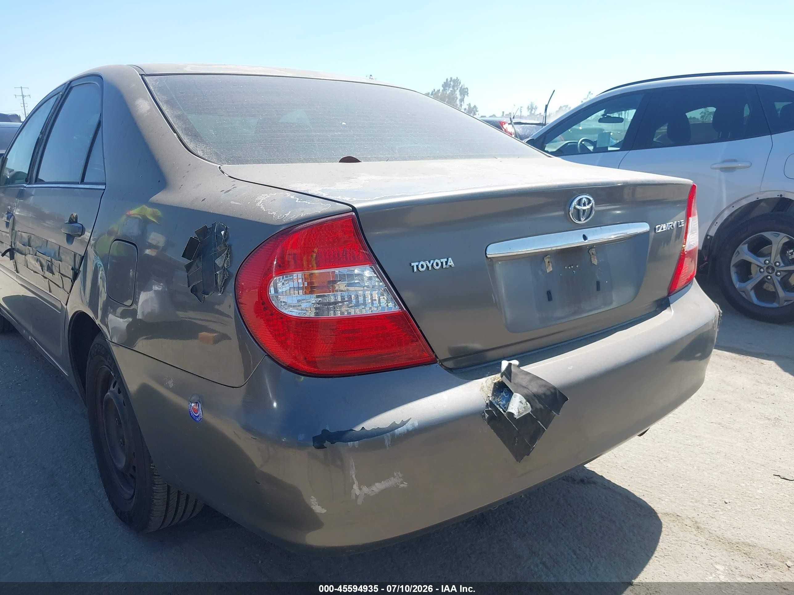 2003 Toyota Camry Le Gray vin: 4T1BE32K93U775142