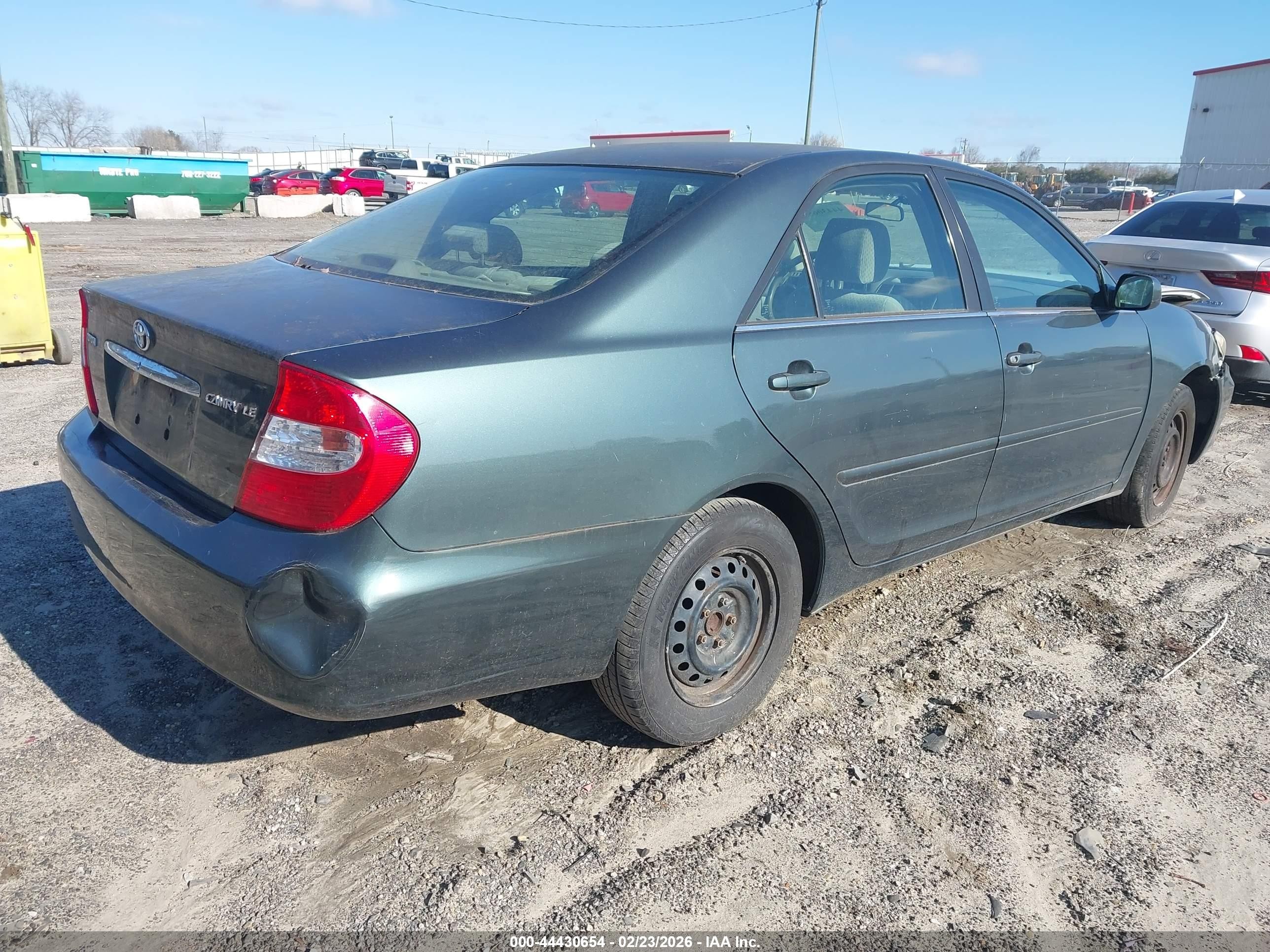 2004 Toyota Camry Le Teal vin: 4T1BE32K94U264922