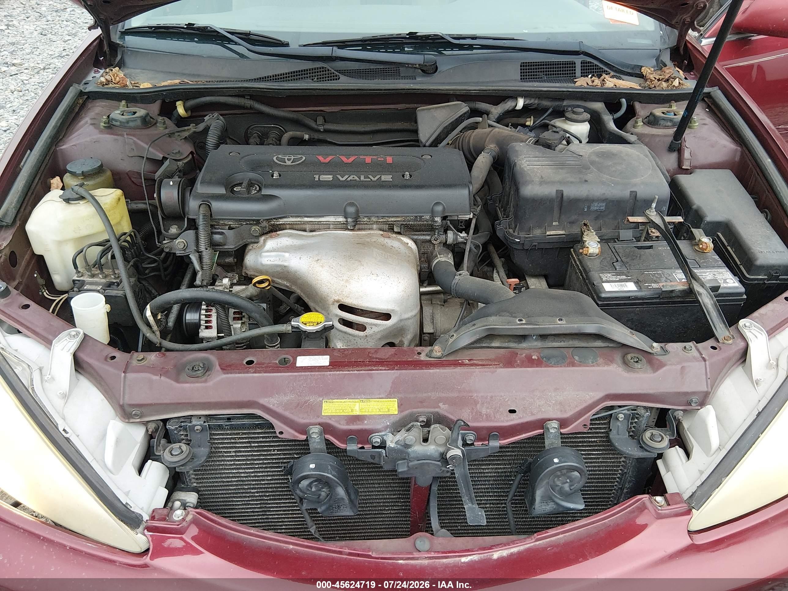 2004 Toyota Camry Le Темно-бордовый vin: 4T1BE32K94U290355