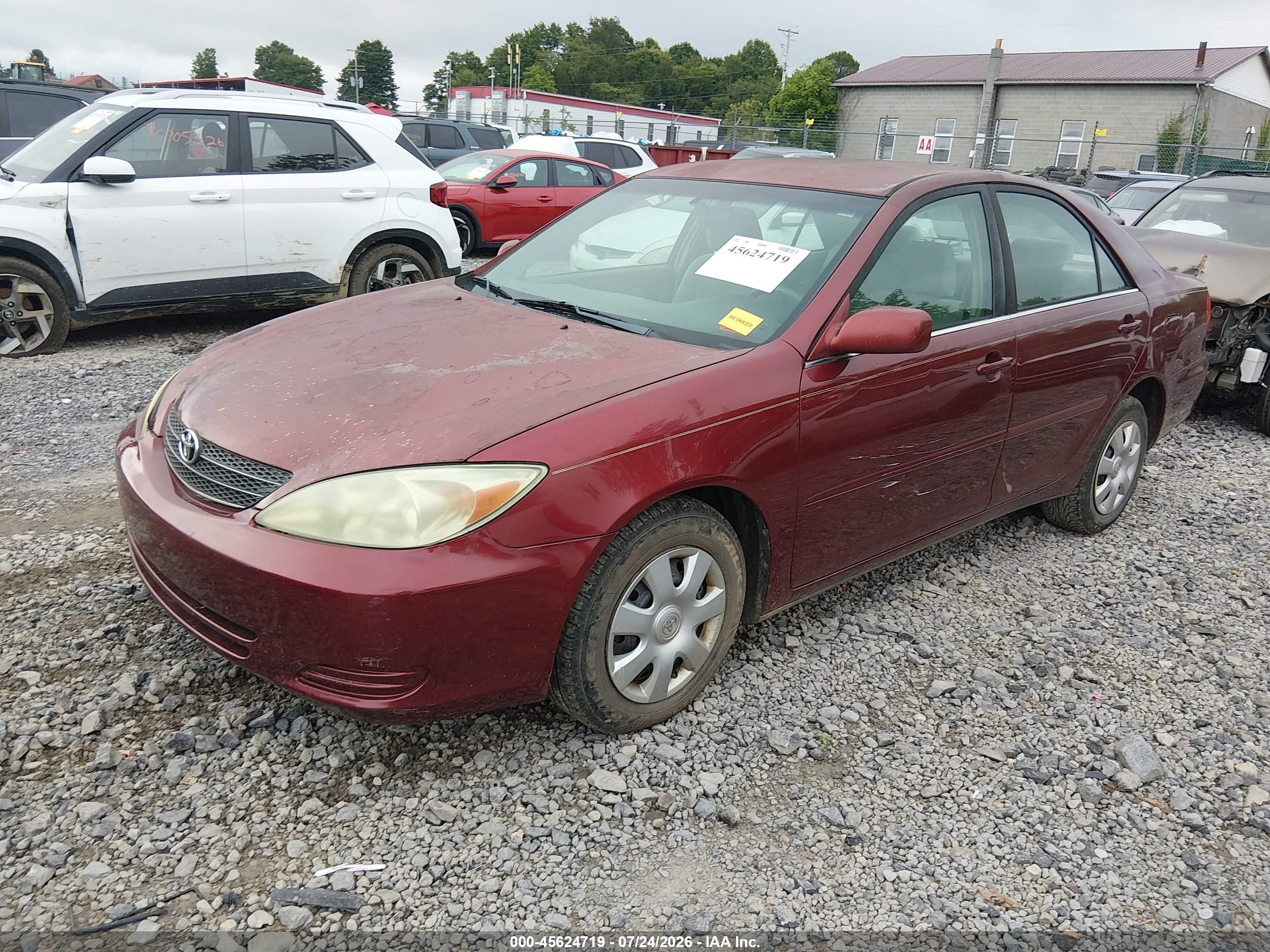 2004 Toyota Camry Le Темно-бордовый vin: 4T1BE32K94U290355