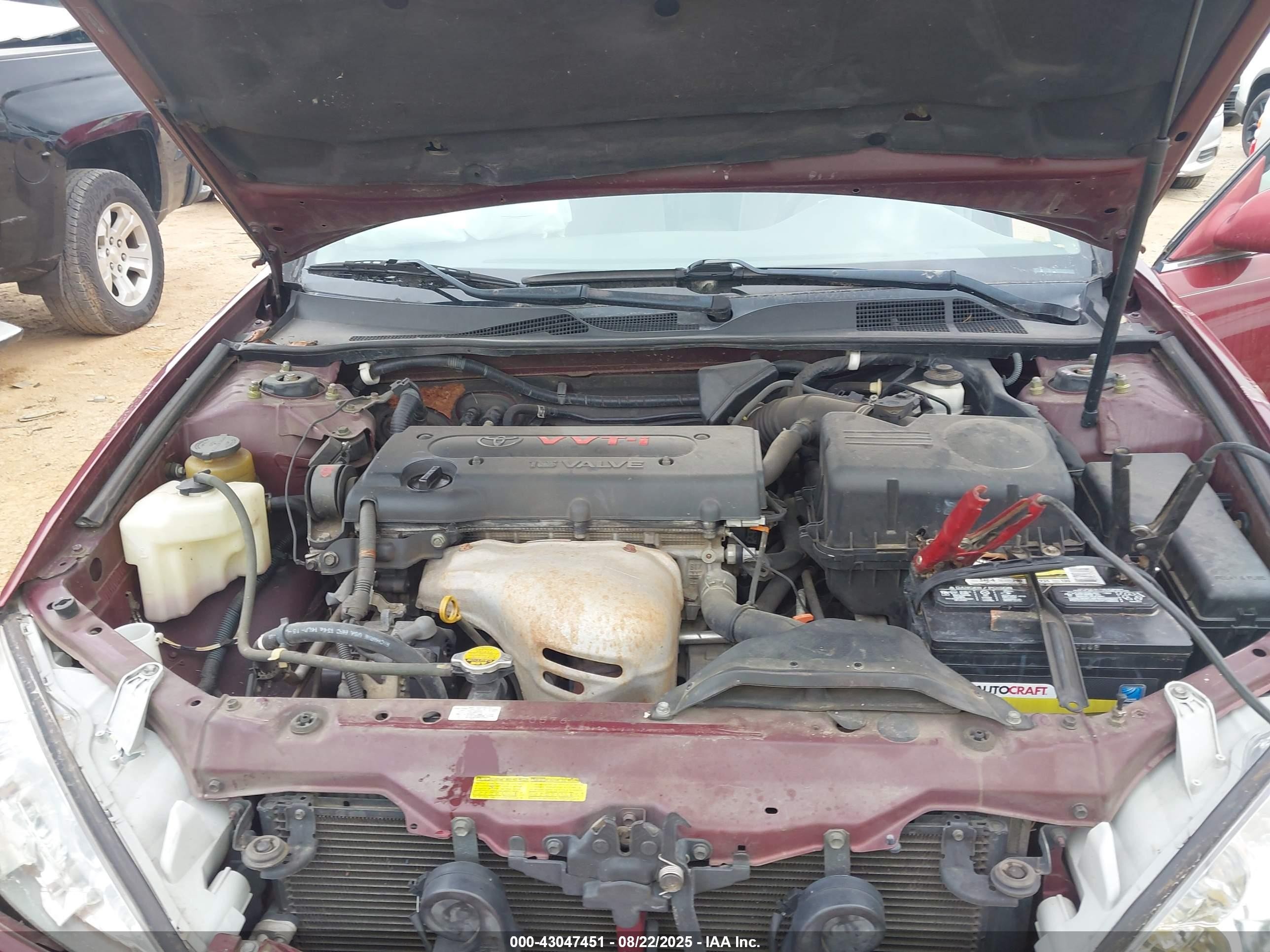 2004 Toyota Camry Le Red vin: 4T1BE32K94U322253