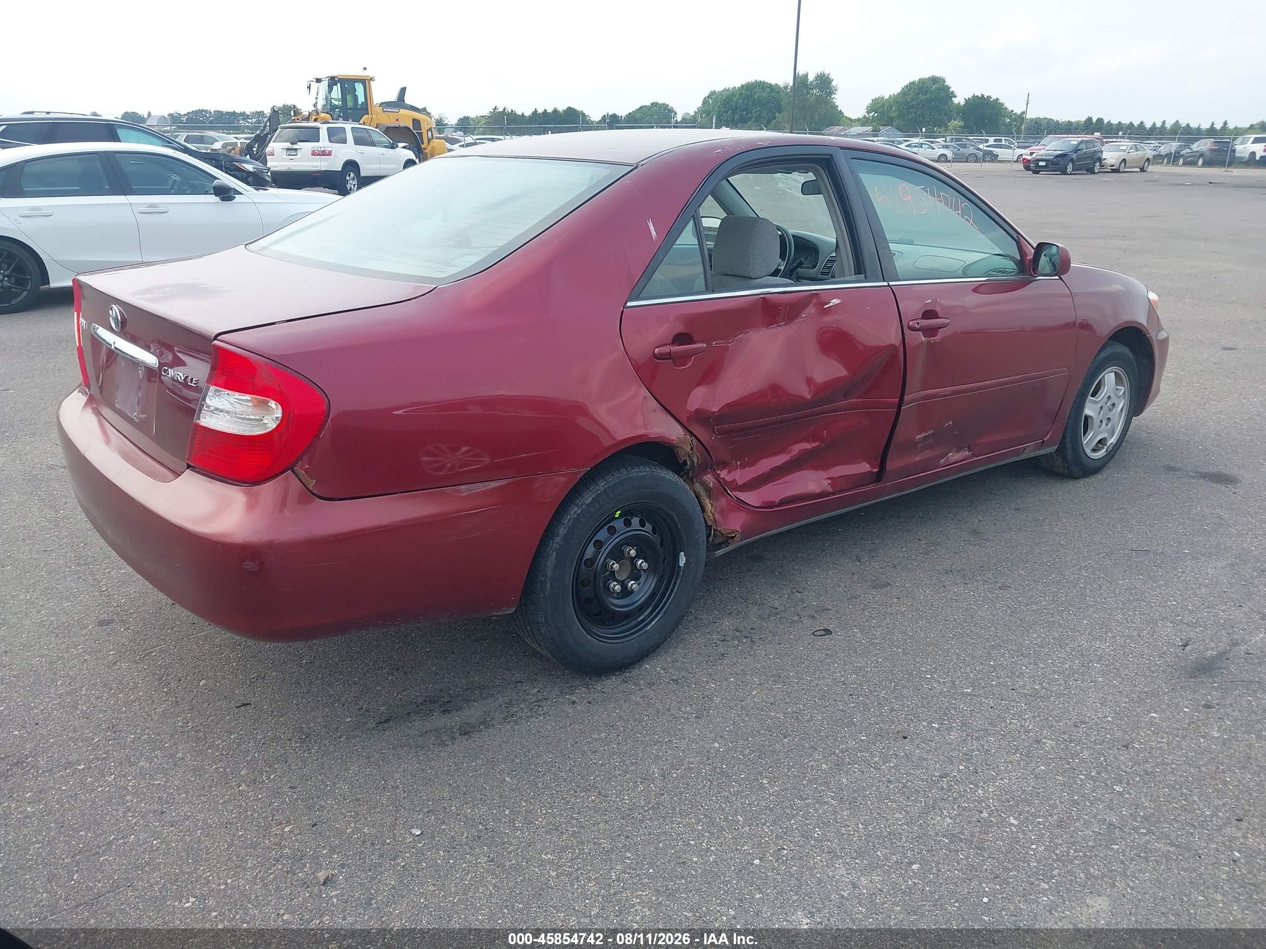 2004 Toyota Camry Le Red vin: 4T1BE32K94U326920
