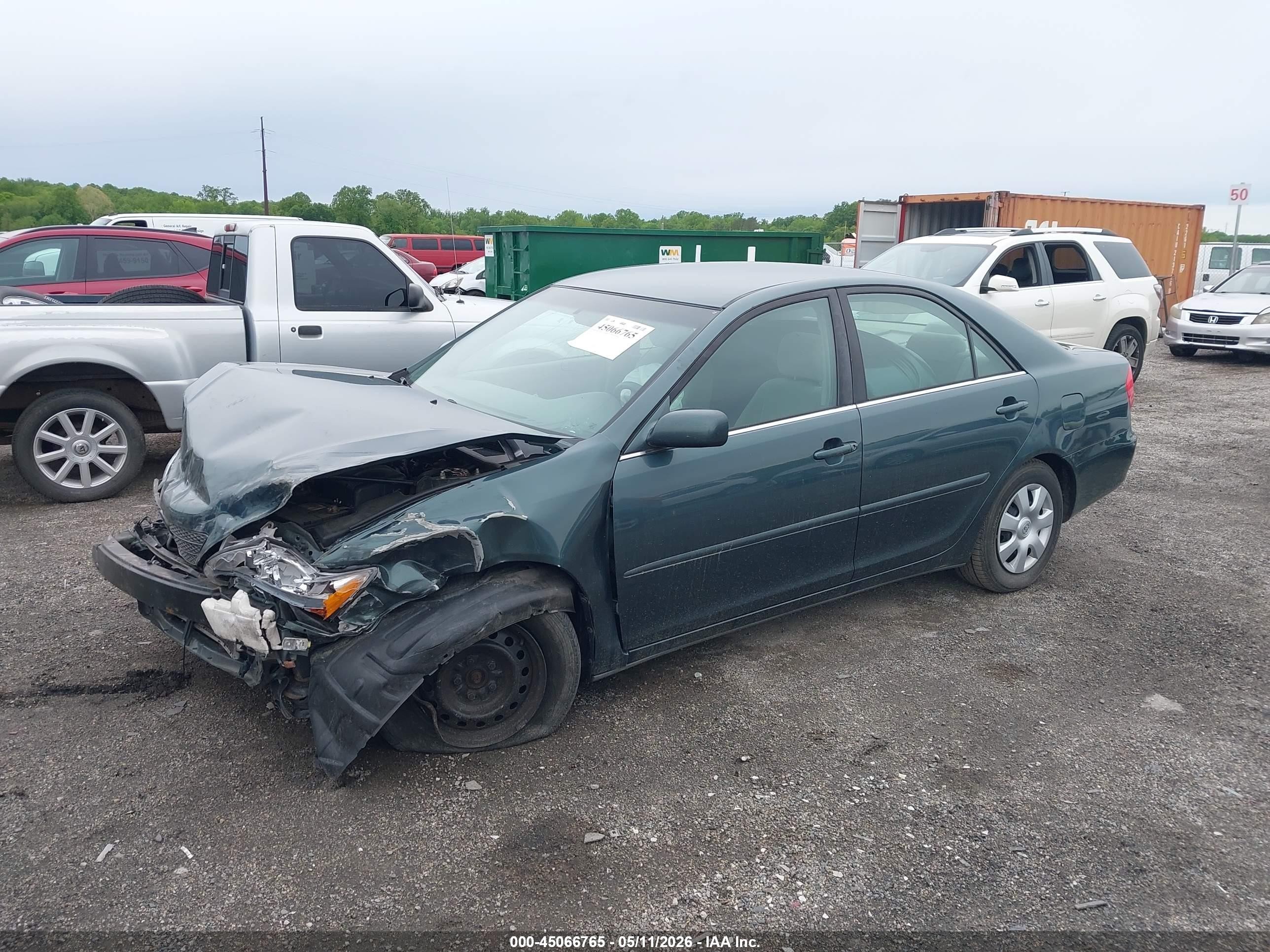2004 Toyota Camry Le Green vin: 4T1BE32K94U376944