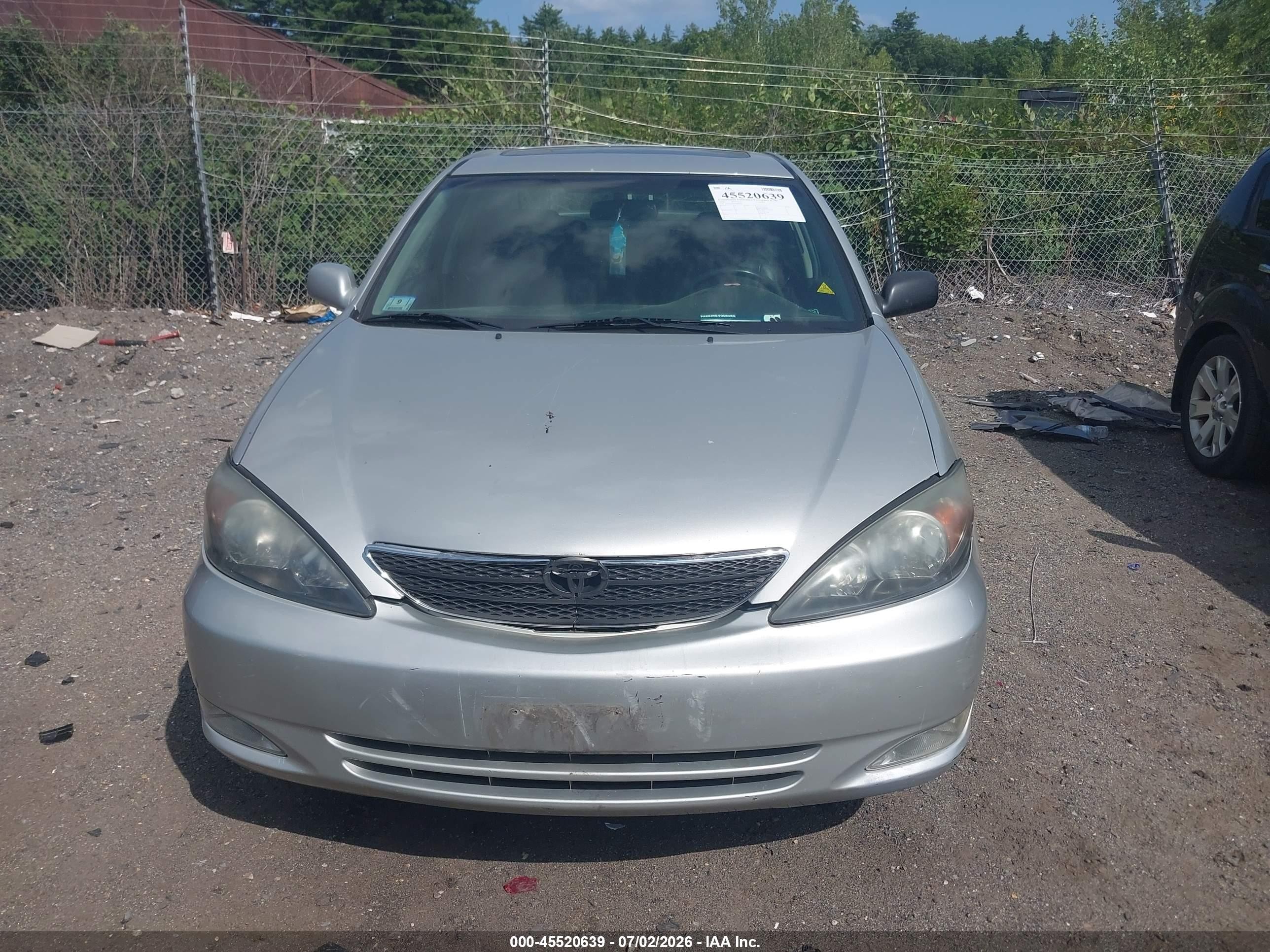 2004 Toyota Camry Se Silver vin: 4T1BE32K94U808478