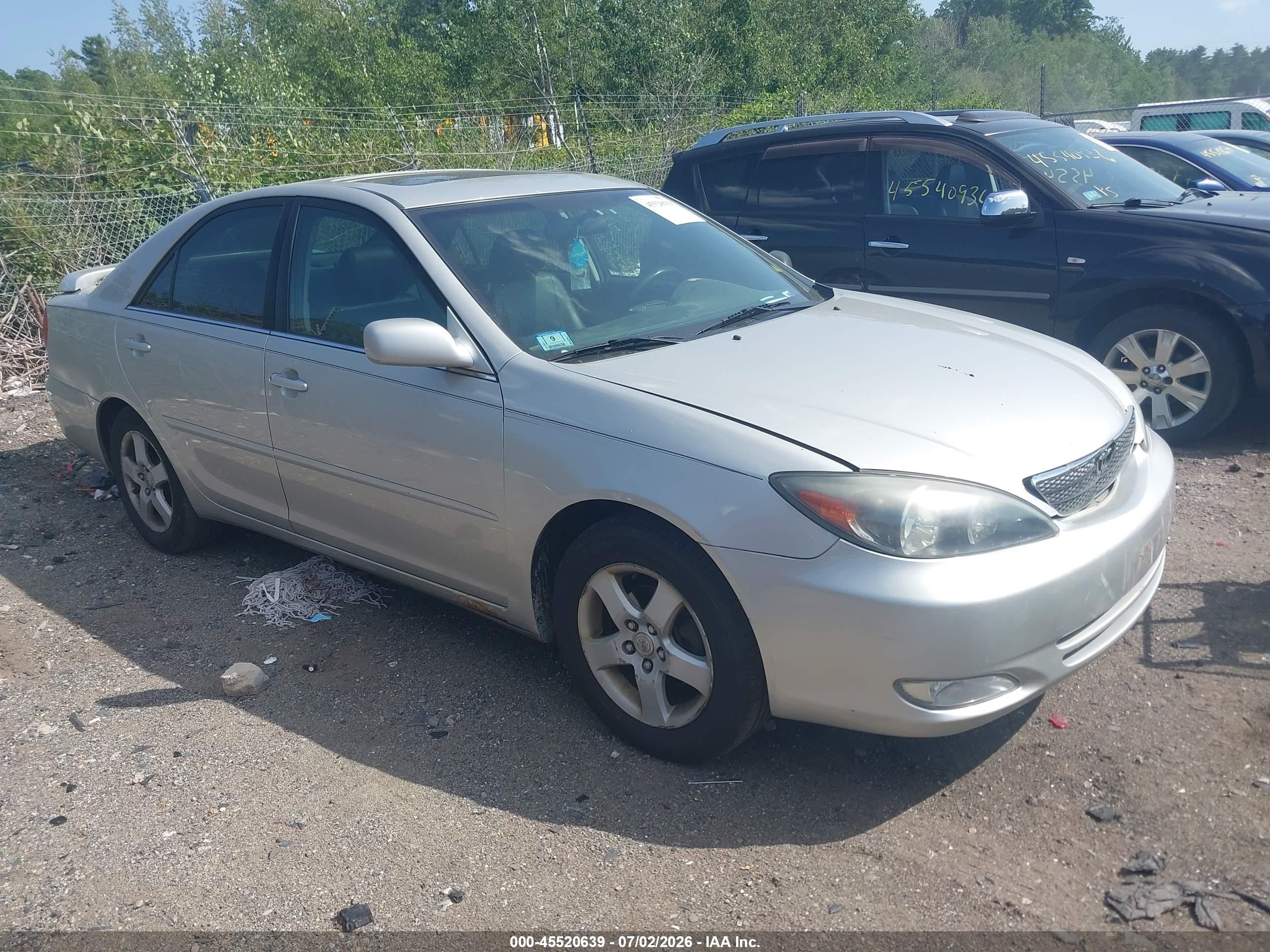 2004 Toyota Camry Se Silver vin: 4T1BE32K94U808478