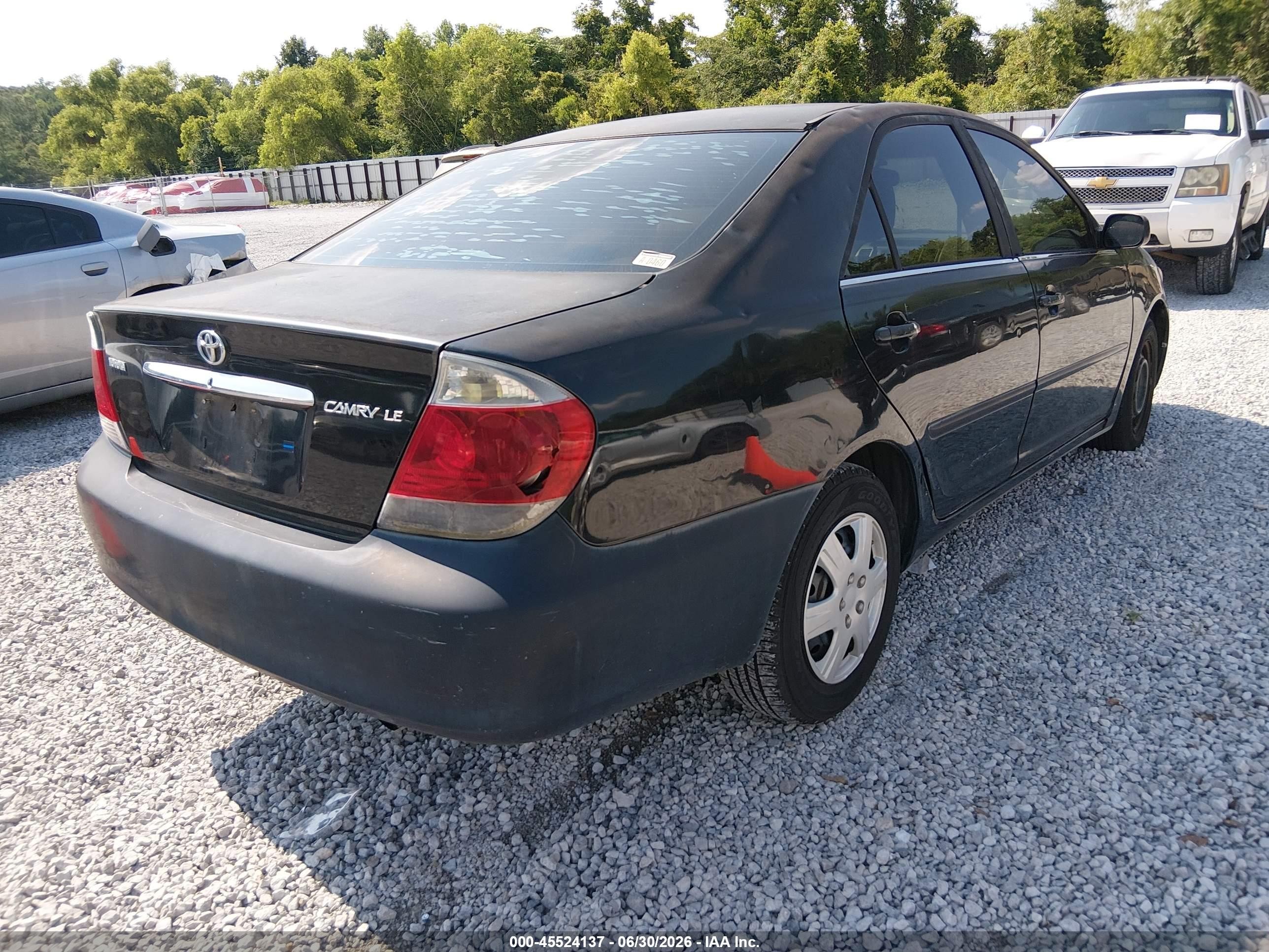 2005 Toyota Camry Le Black vin: 4T1BE32K95U067265