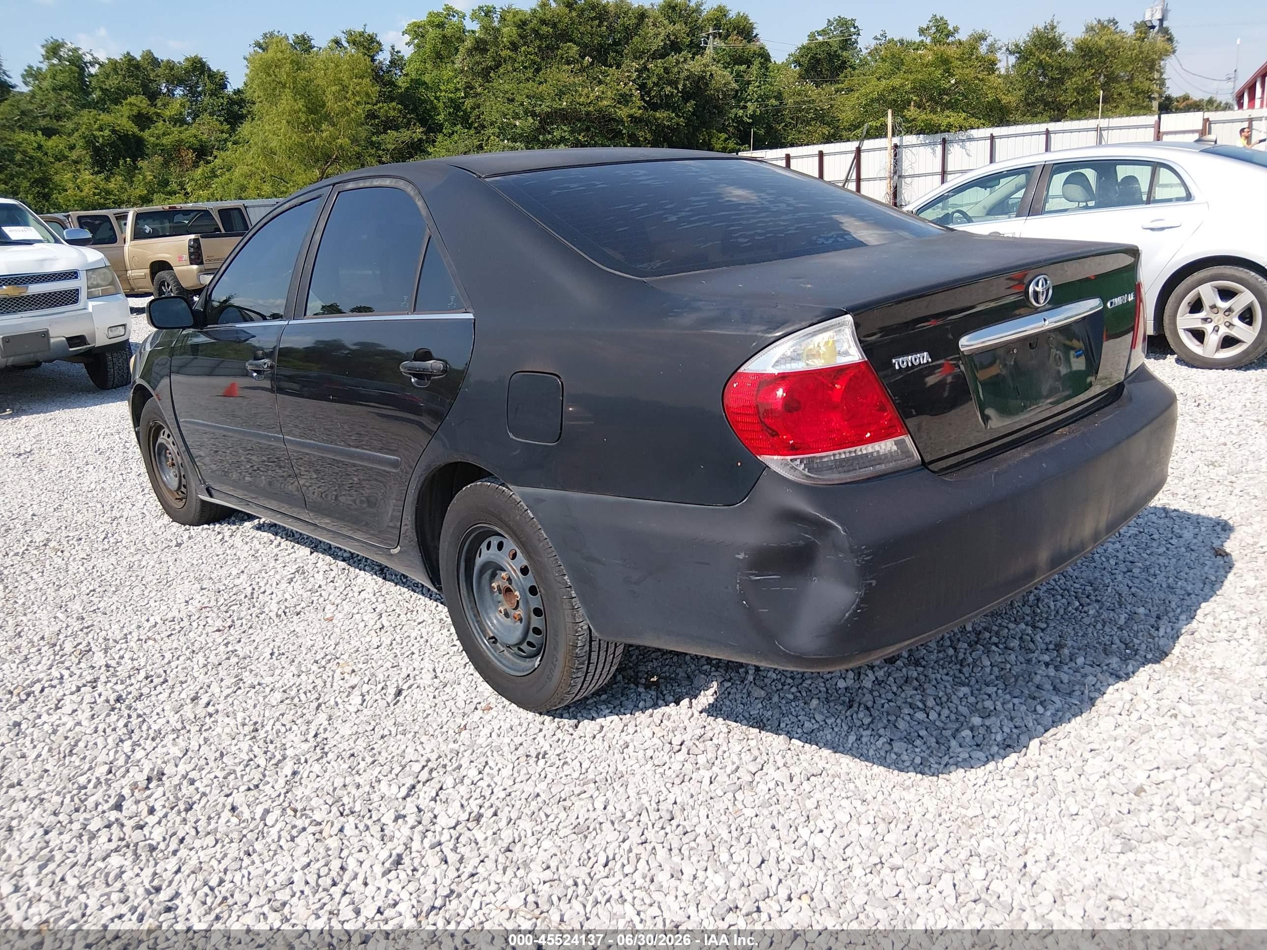 2005 Toyota Camry Le Black vin: 4T1BE32K95U067265