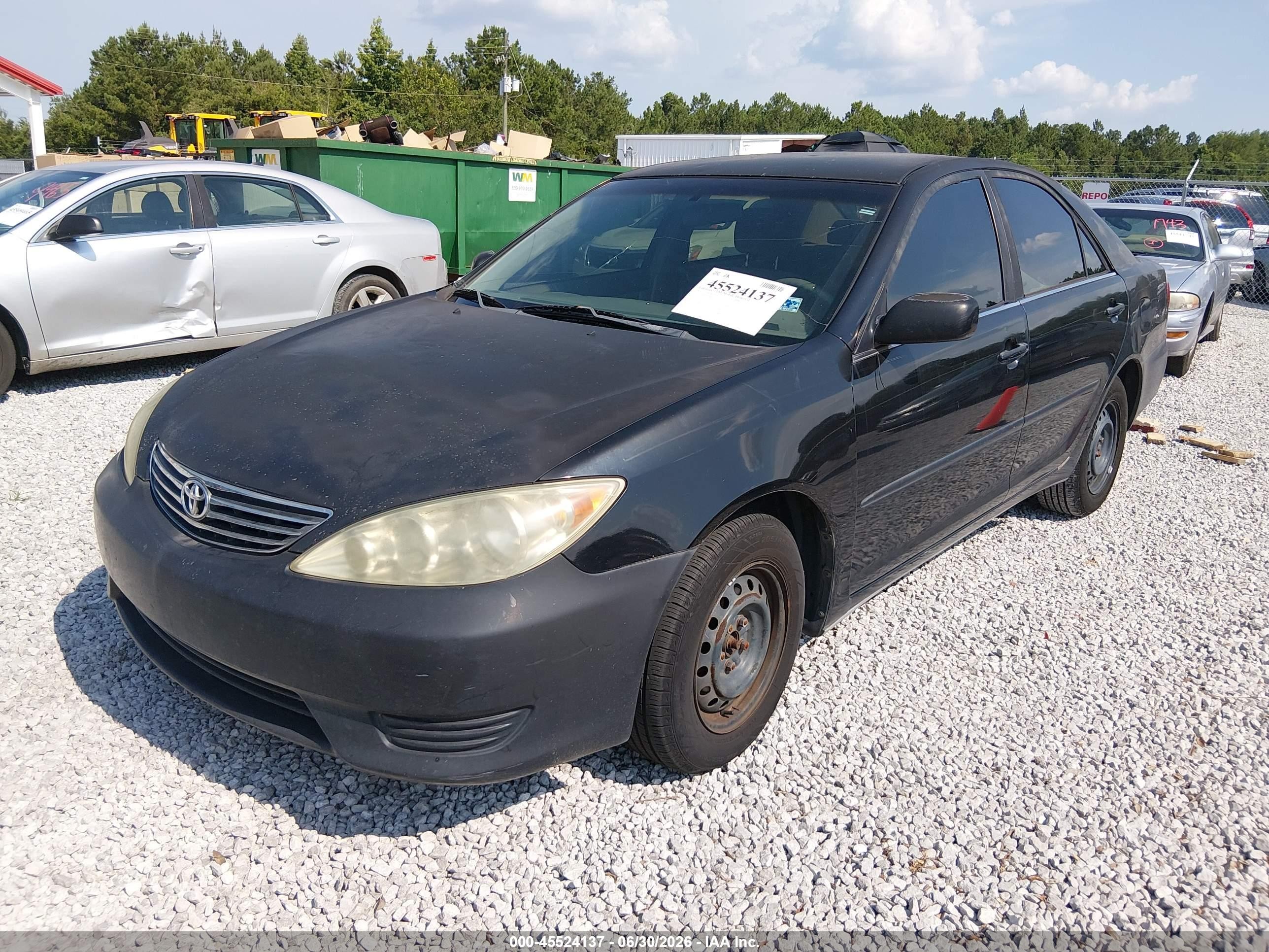 2005 Toyota Camry Le Black vin: 4T1BE32K95U067265