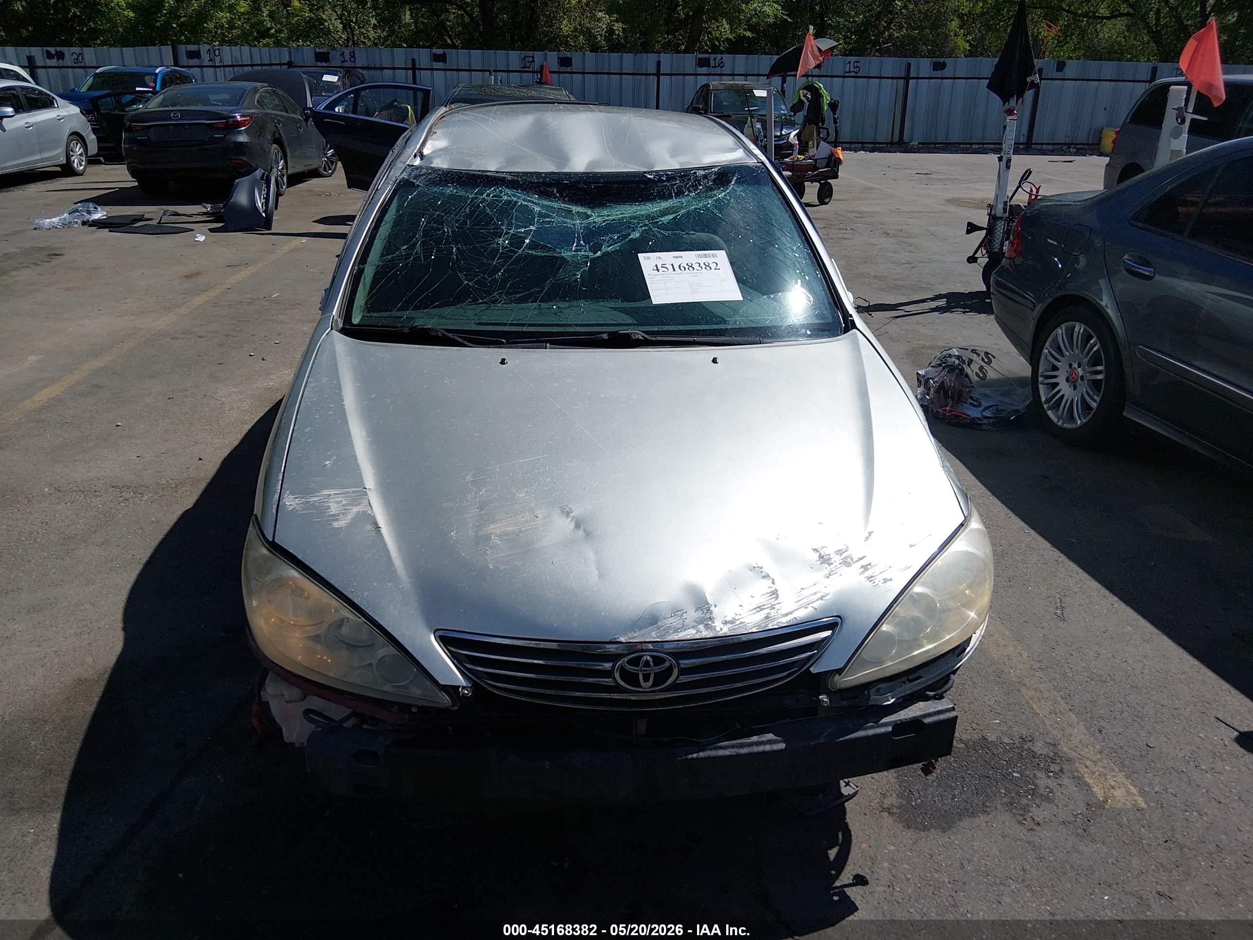 2005 Toyota Camry Le Серый vin: 4T1BE32K95U099293