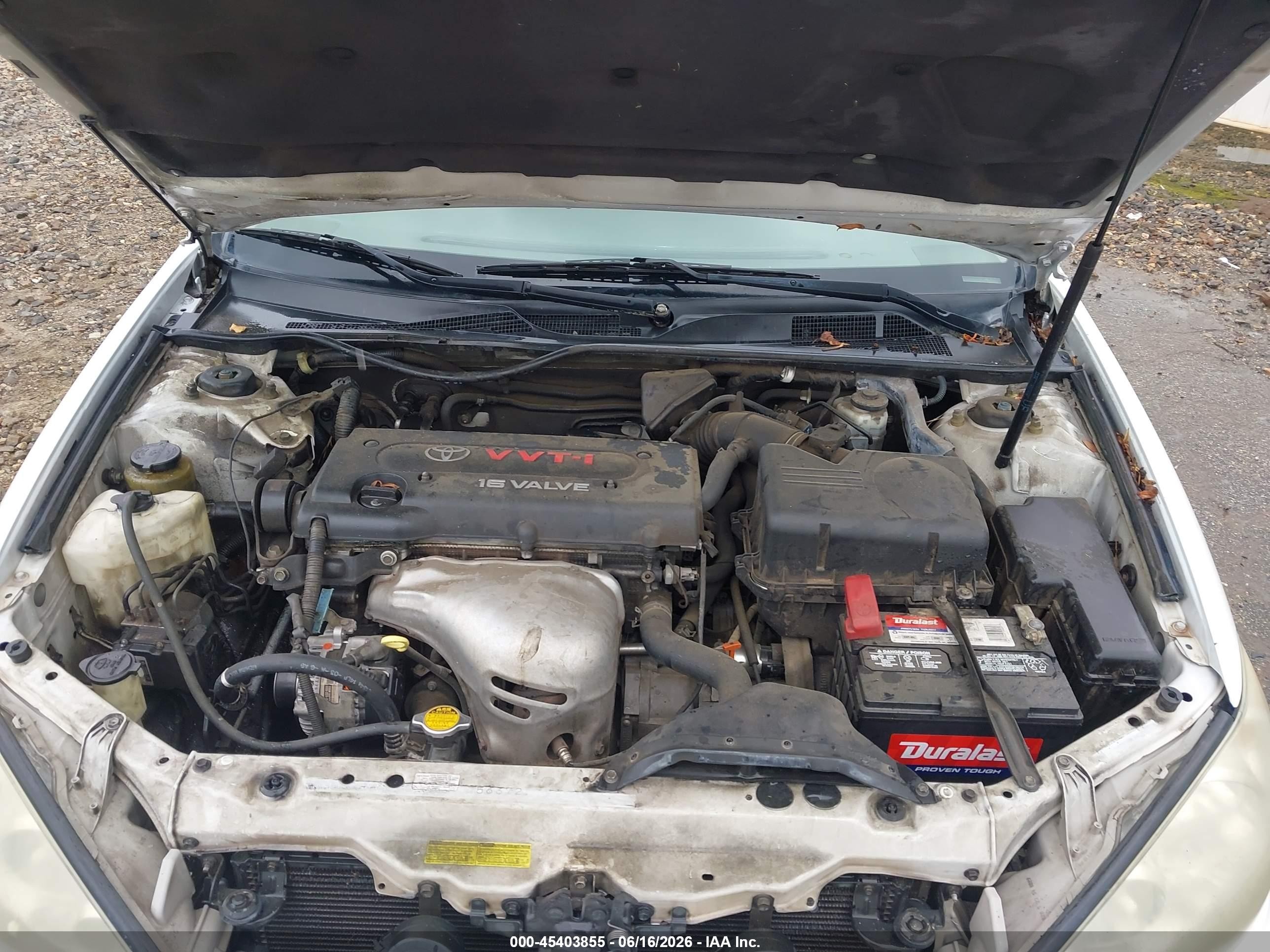 2005 Toyota Camry Le White vin: 4T1BE32K95U552120