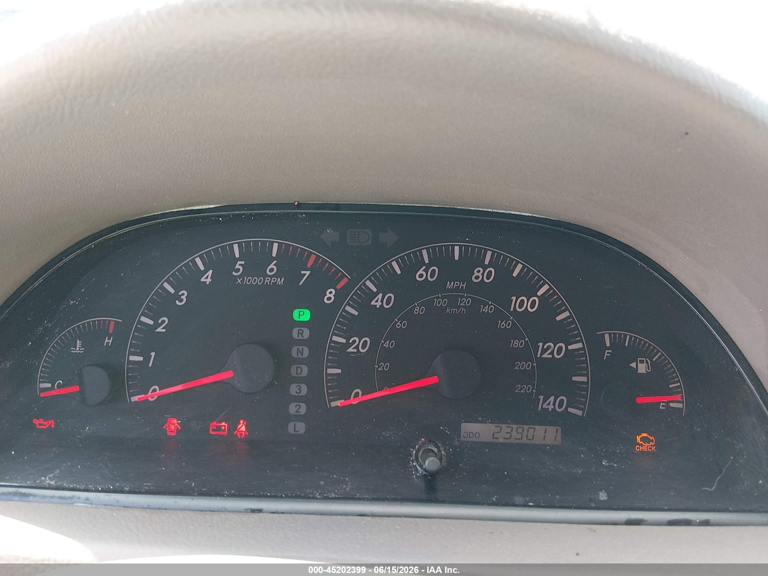2005 Toyota Camry Xle Champagne vin: 4T1BE32K95U971620