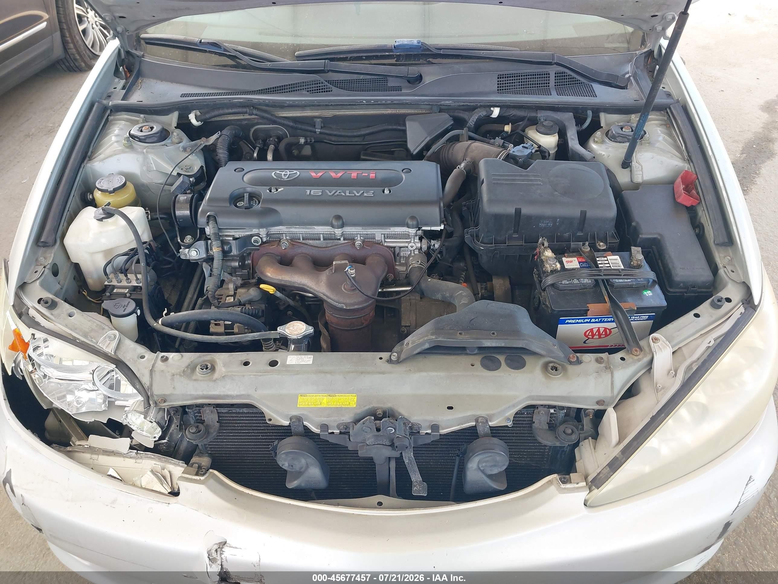 2006 Toyota Camry Le Silver vin: 4T1BE32K96U119107
