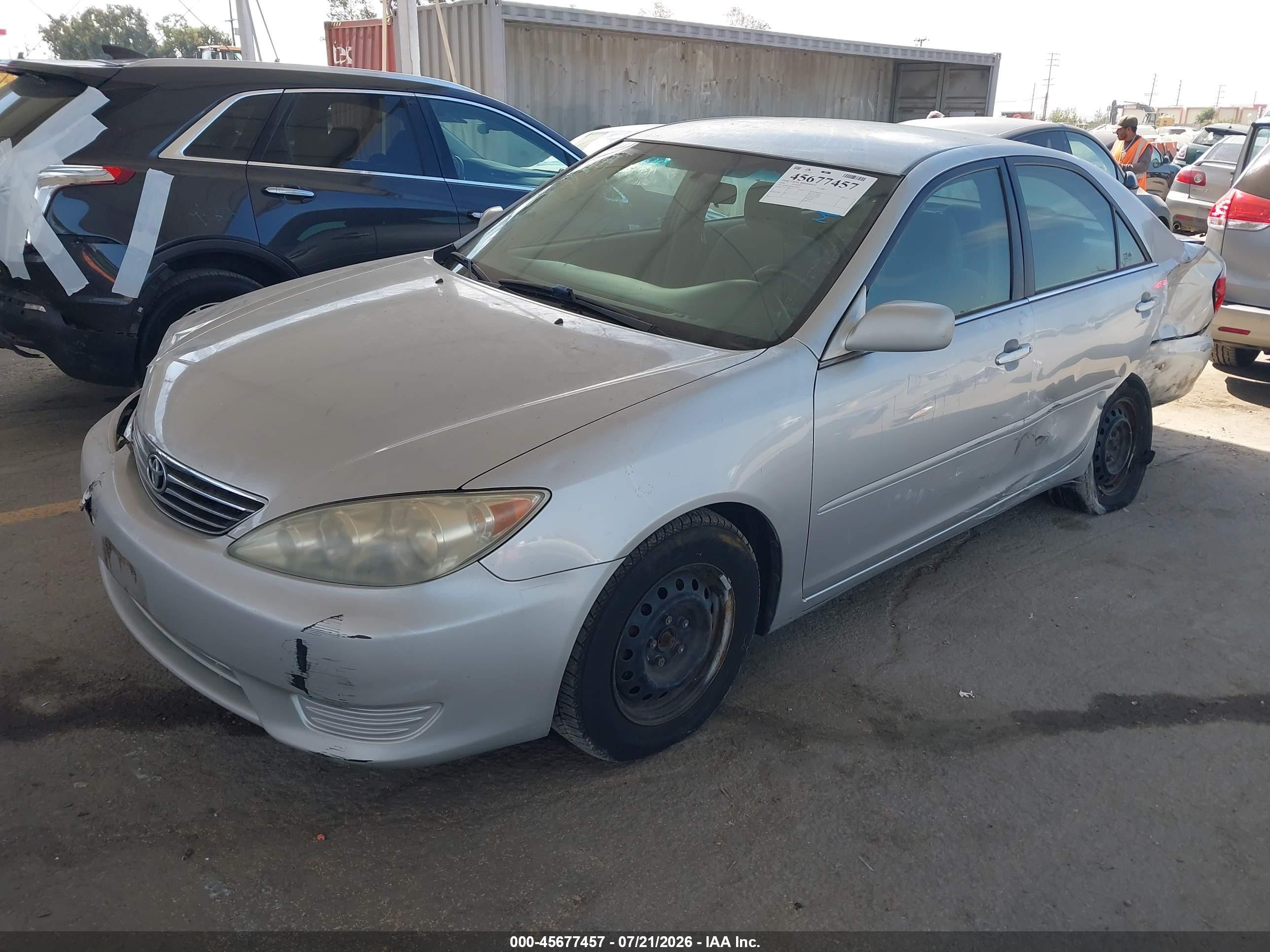 2006 Toyota Camry Le Silver vin: 4T1BE32K96U119107