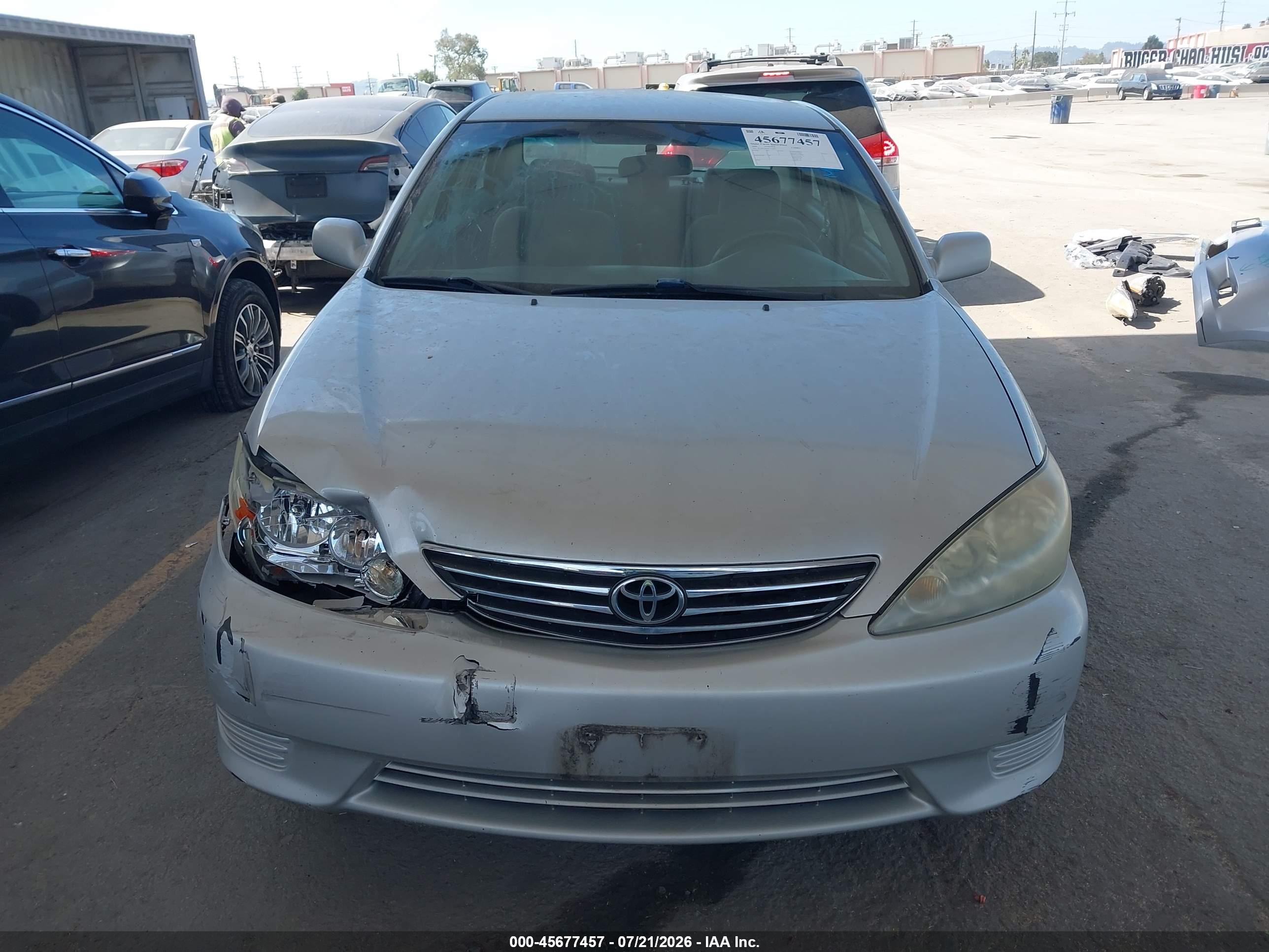 2006 Toyota Camry Le Silver vin: 4T1BE32K96U119107