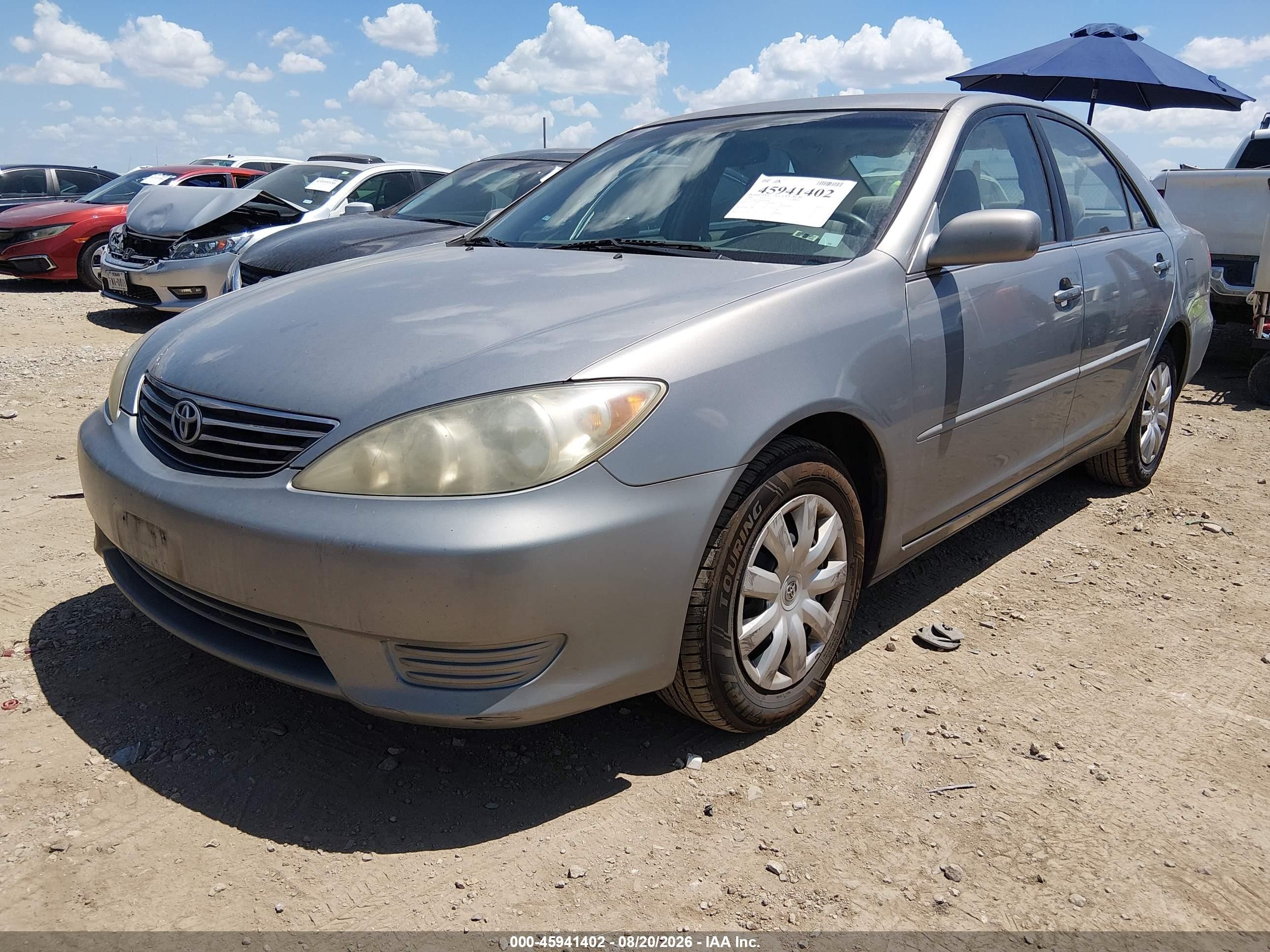 2006 Toyota Camry Le Silver vin: 4T1BE32K96U678530
