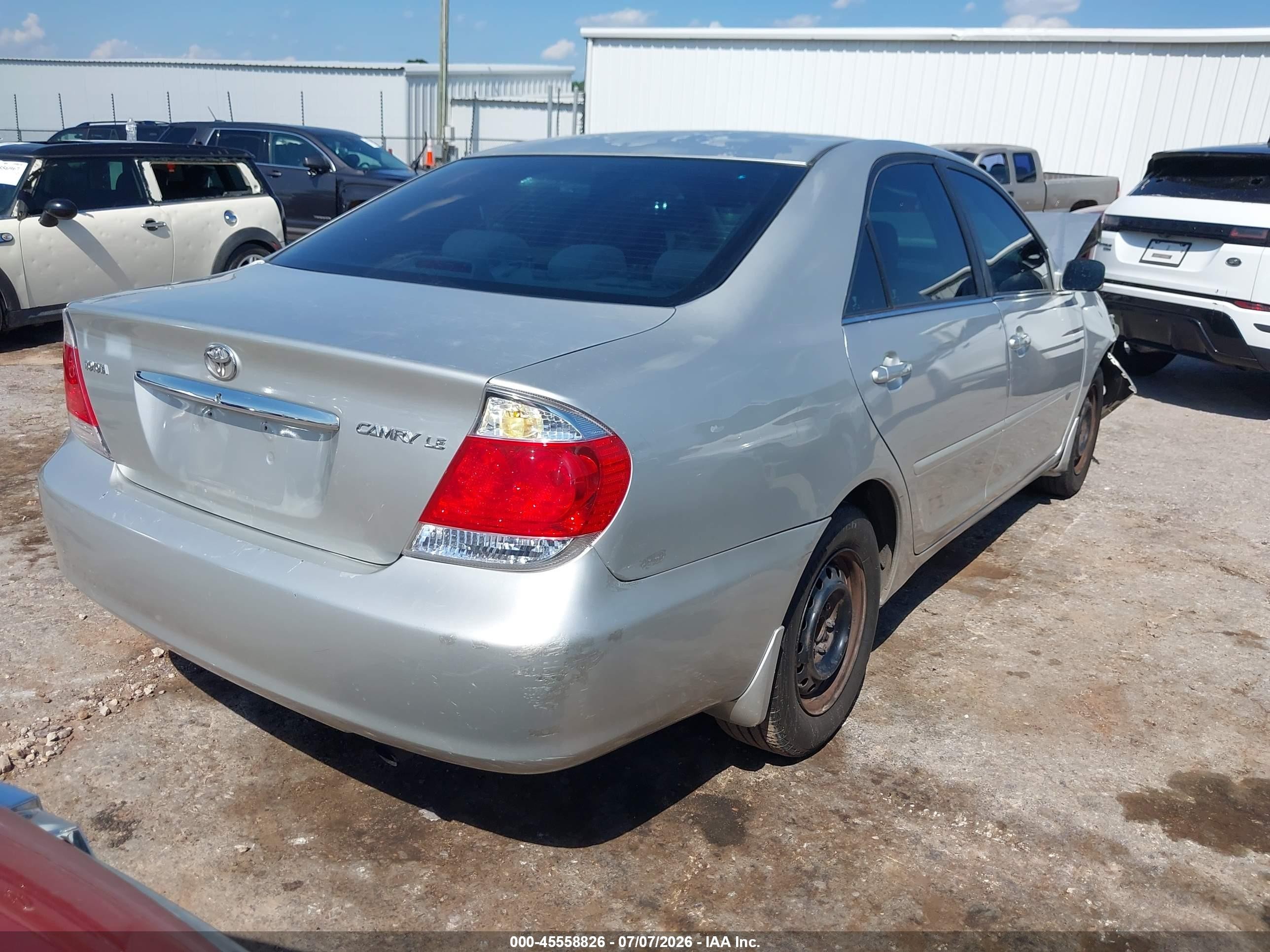 2006 Toyota Camry Le Silver vin: 4T1BE32K96U680391