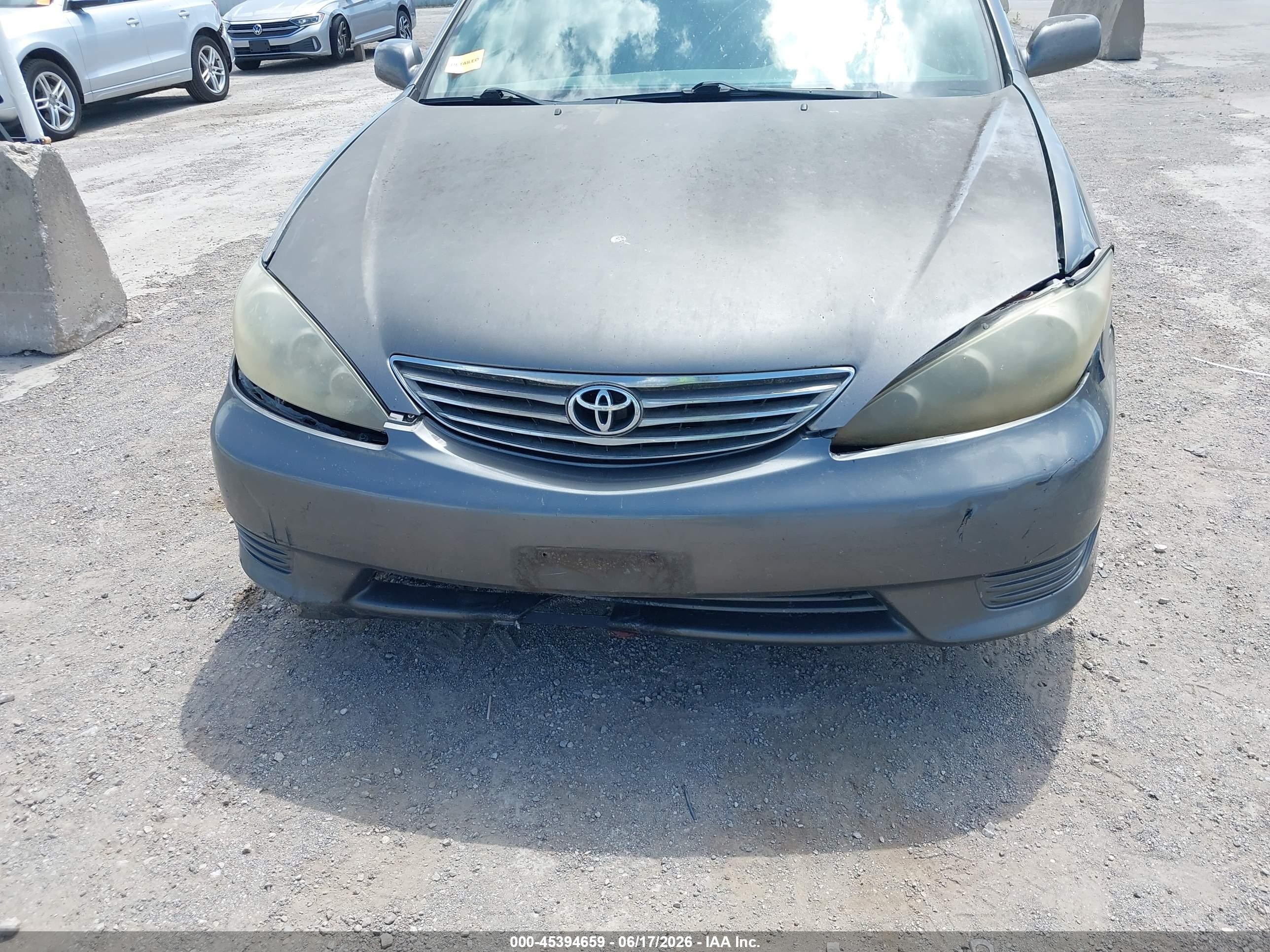 2006 Toyota Camry Le Gray vin: 4T1BE32K96U735972