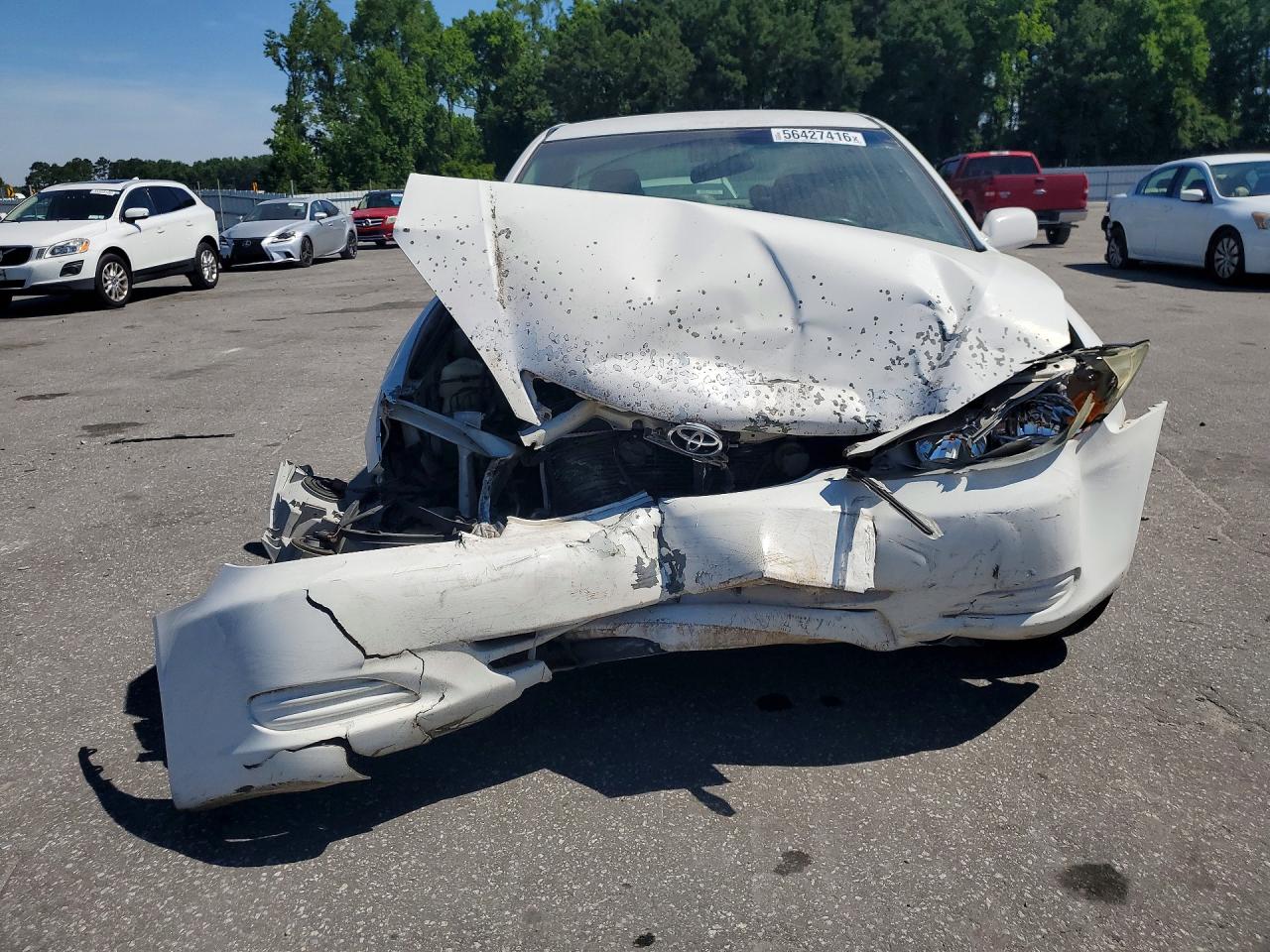 2002 Toyota Camry Le White vin: 4T1BE32KX2U013498