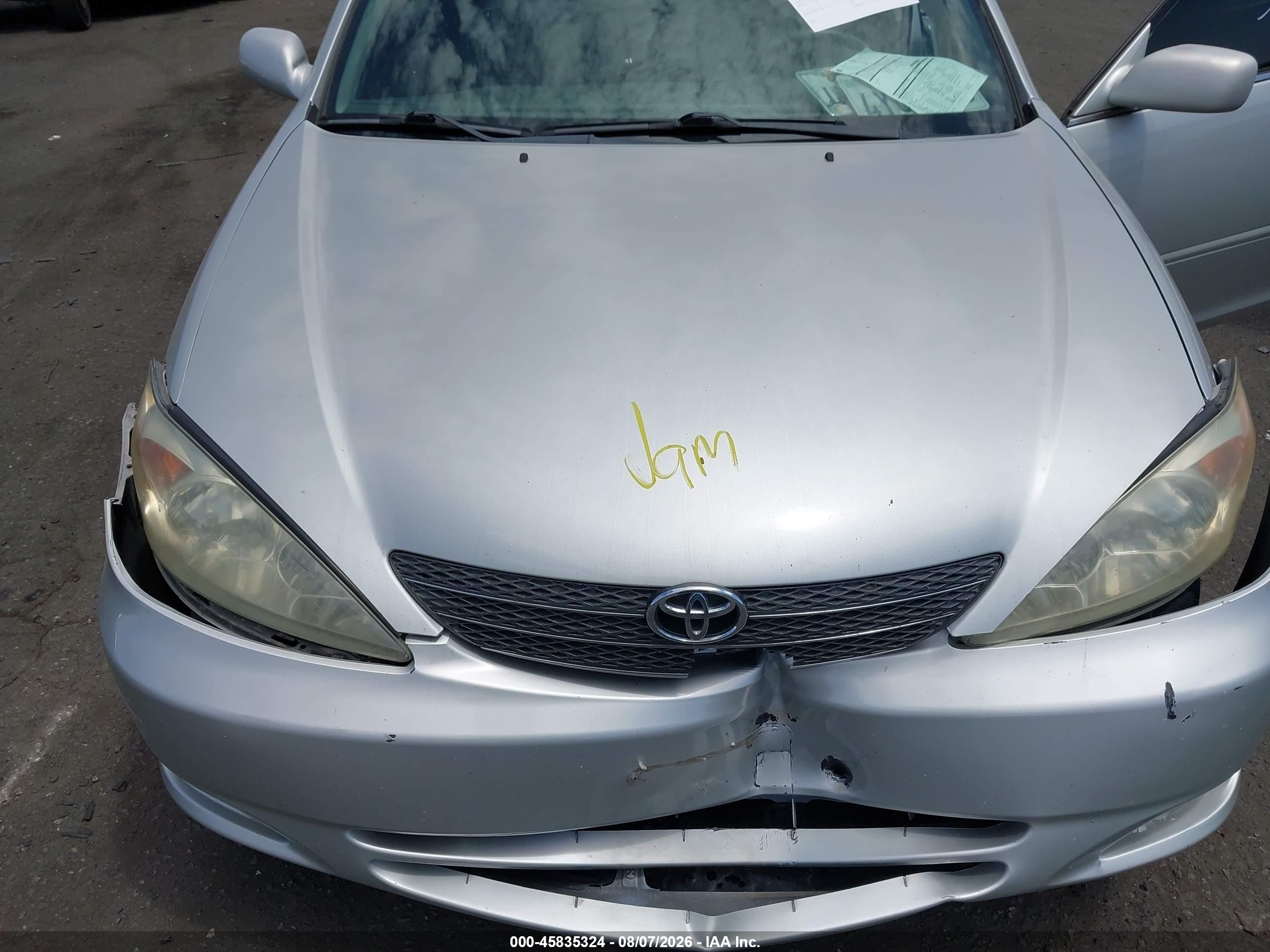 2002 Toyota Camry Le Silver vin: 4T1BE32KX2U080831