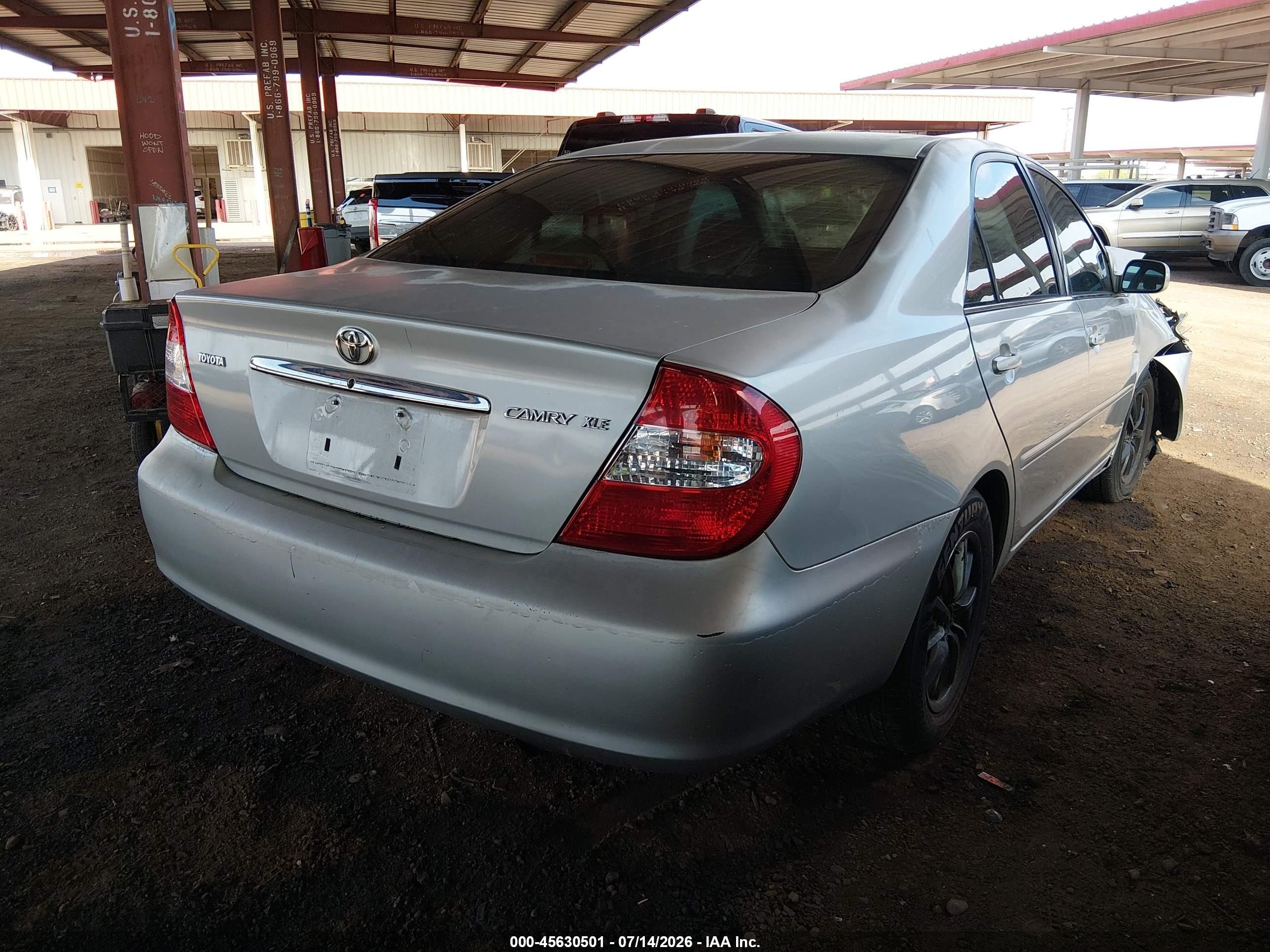 2002 Toyota Camry Xle Gray vin: 4T1BE32KX2U081316